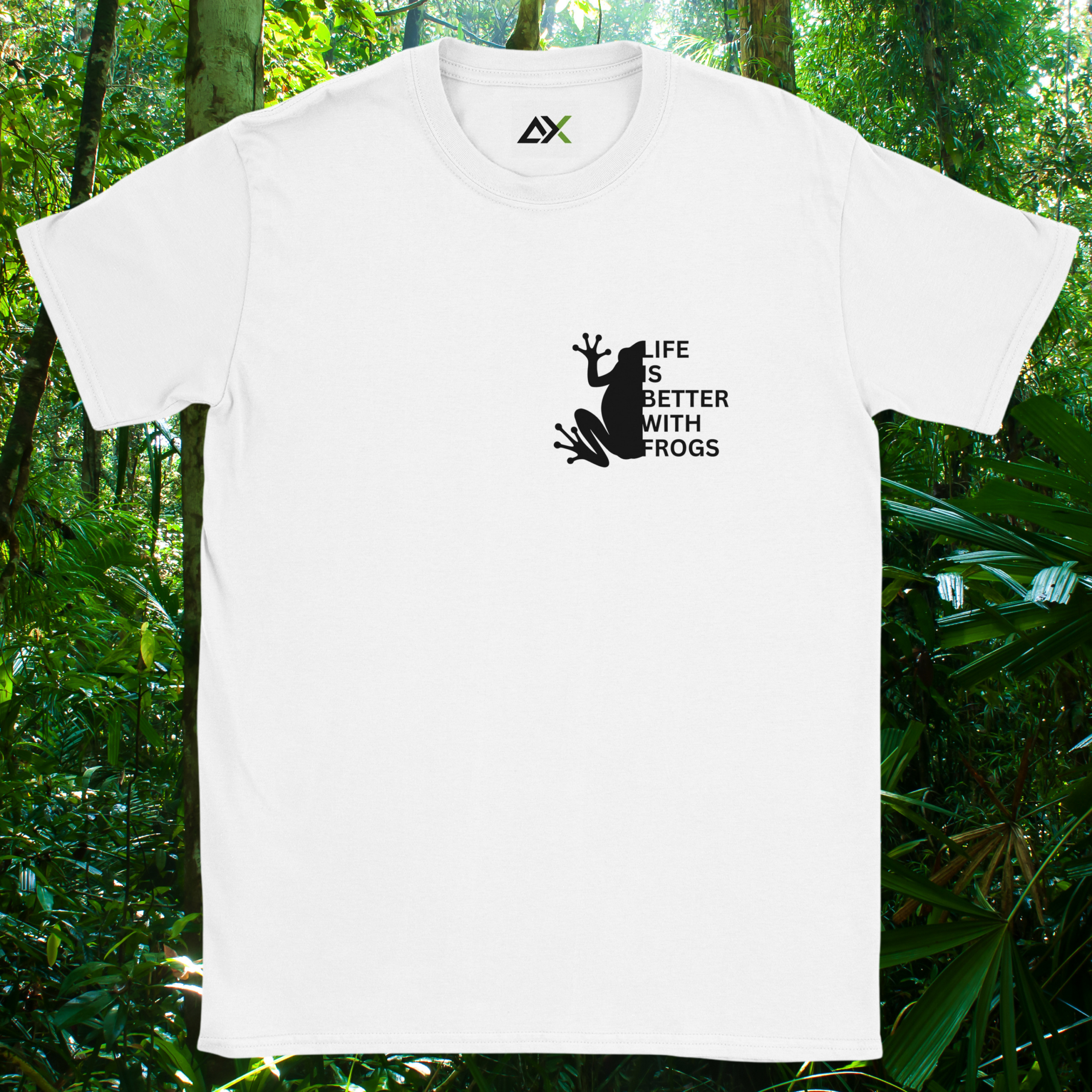 White Frog shirt from the Life is better Collection