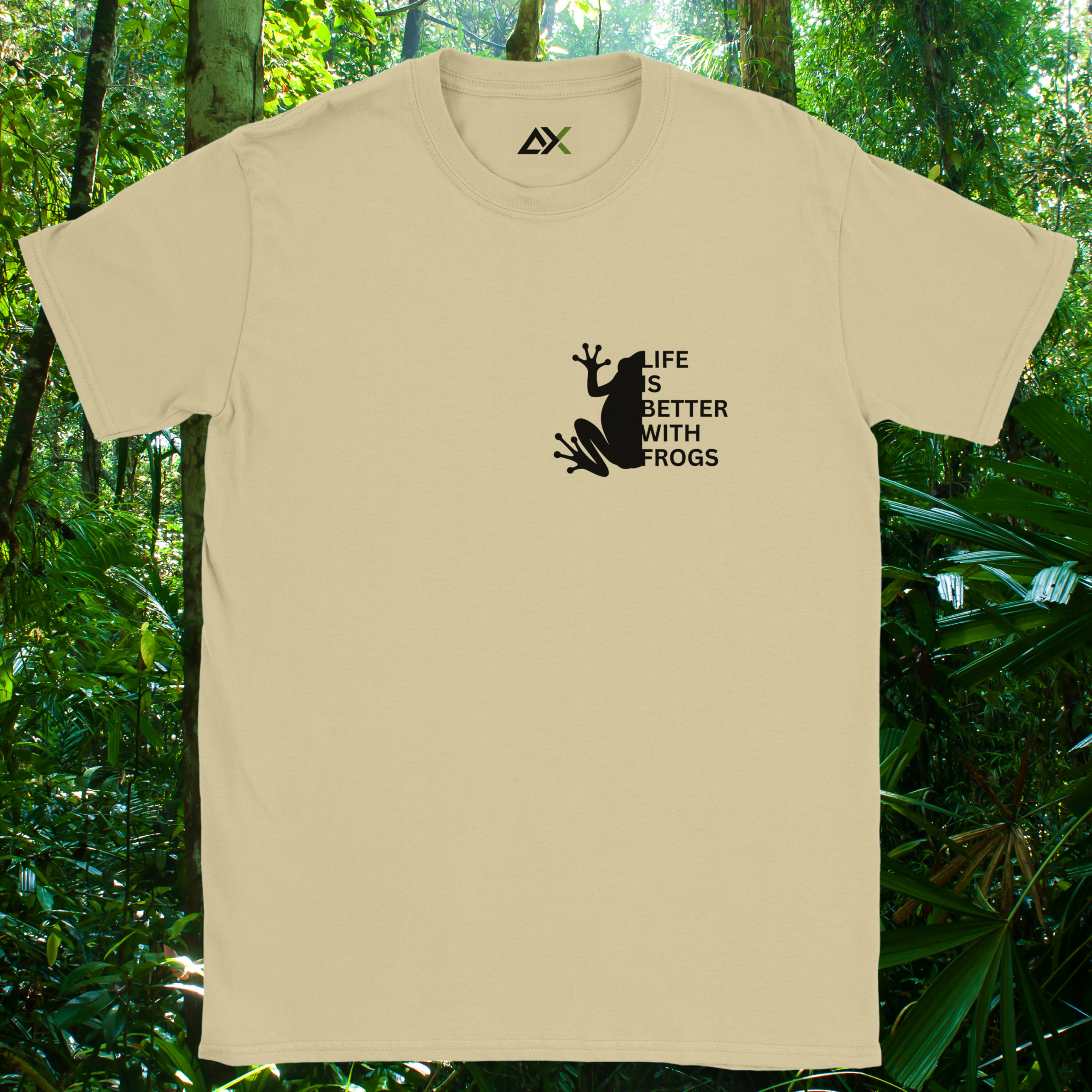 Natural Frog shirt from the Life is better Collection