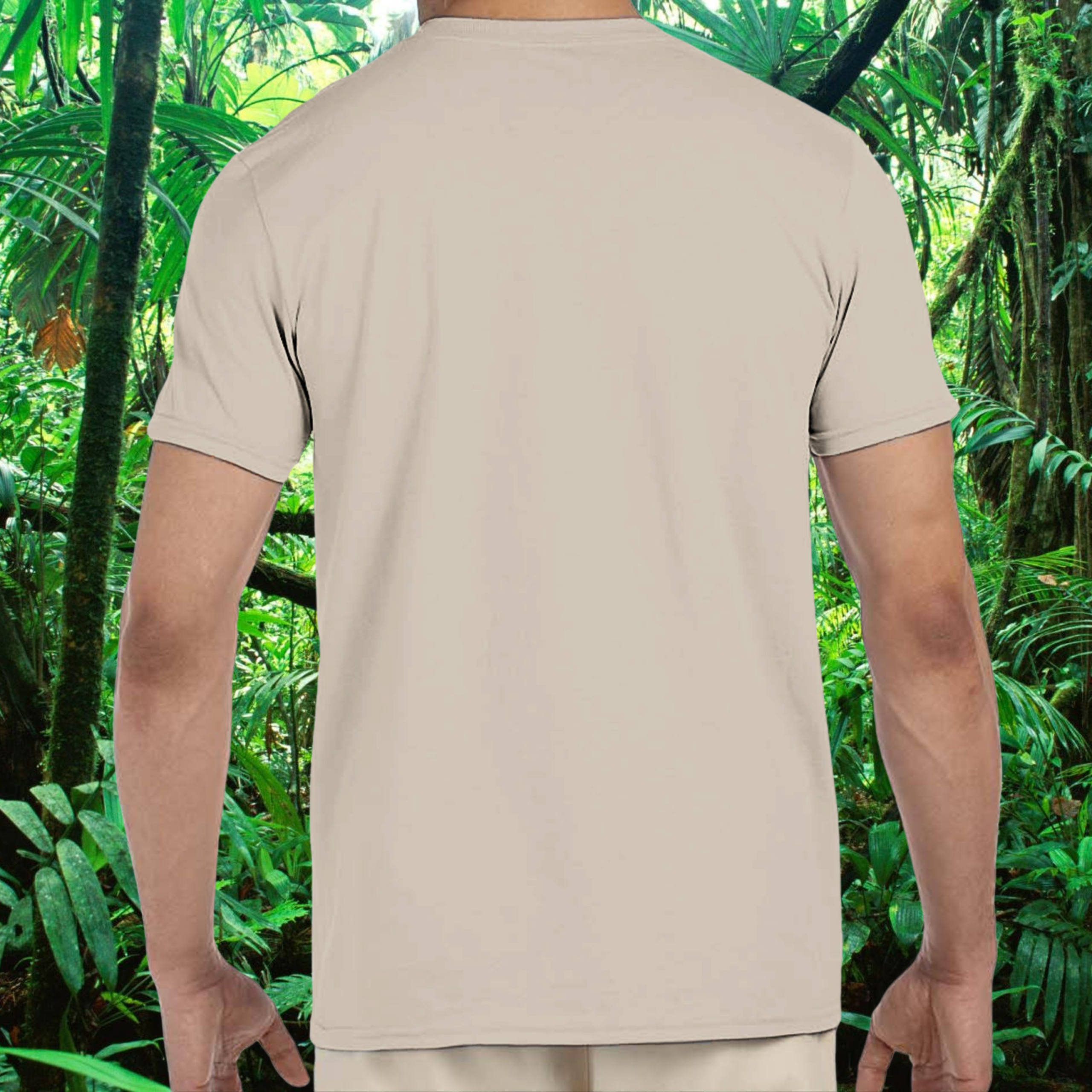 Back view of the sand Bearded Dragons shirt from the Life is better Collection