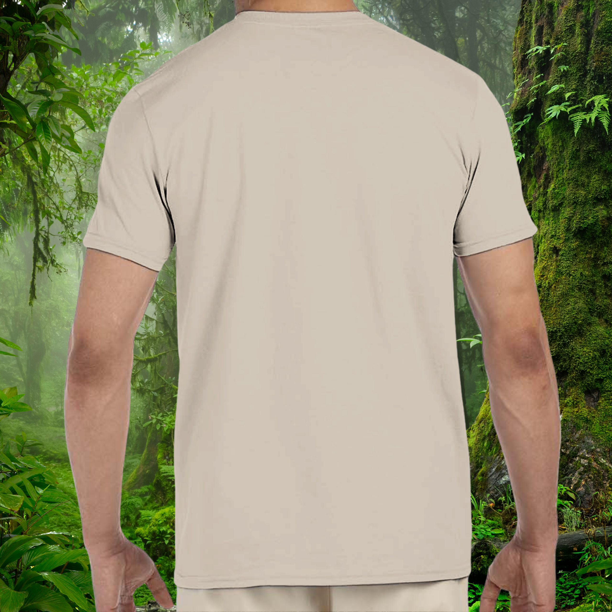 Back view of the sand Corn Snake shirt from the Keeper Collection
