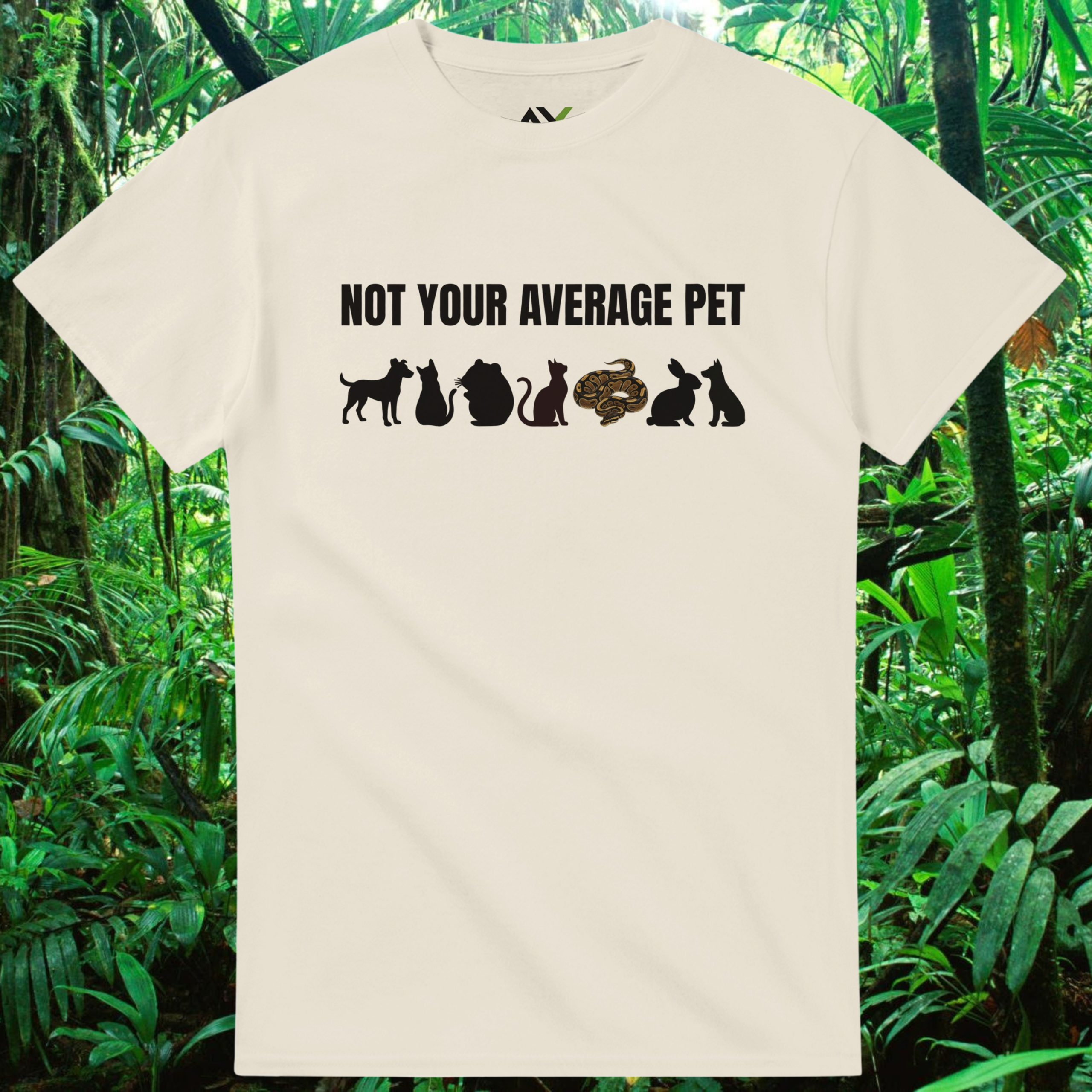 Natural Not Your Average Pet Ball Python shirt with snake design