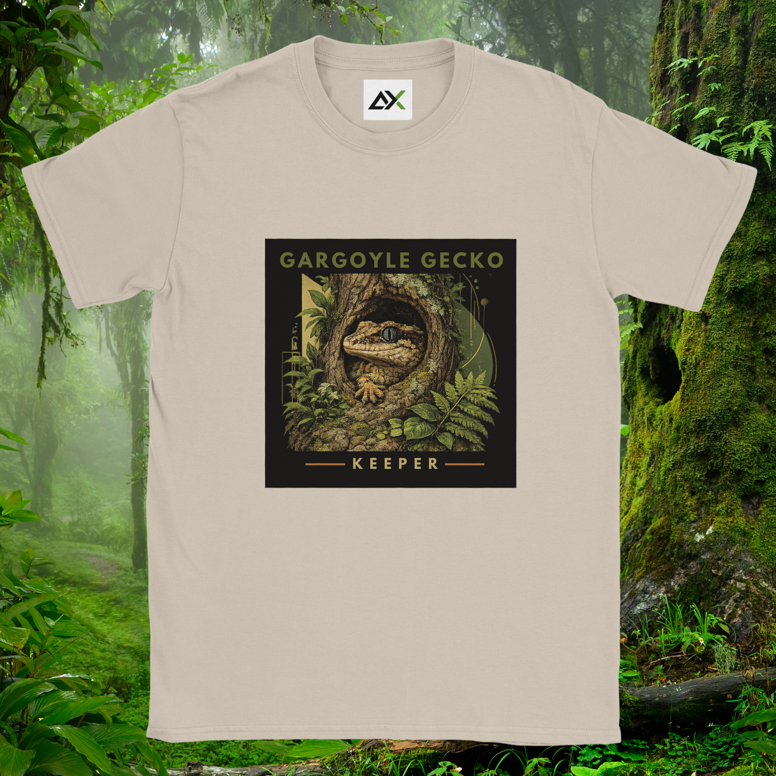 Sand Gargoyle Gecko shirt from the Keeper Collection