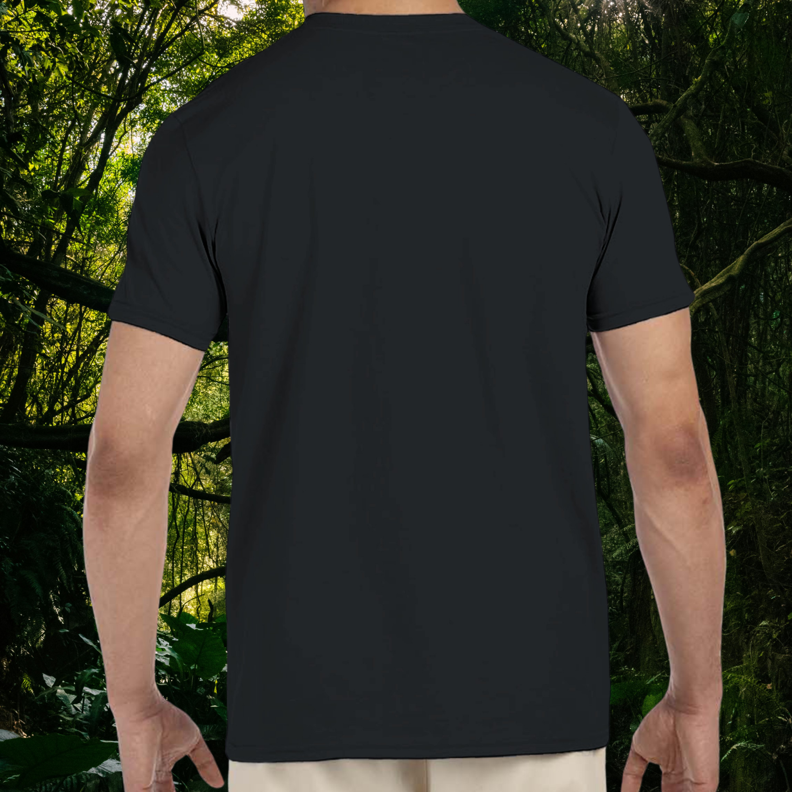 Back view of black Leopard Gecko Addict shirt