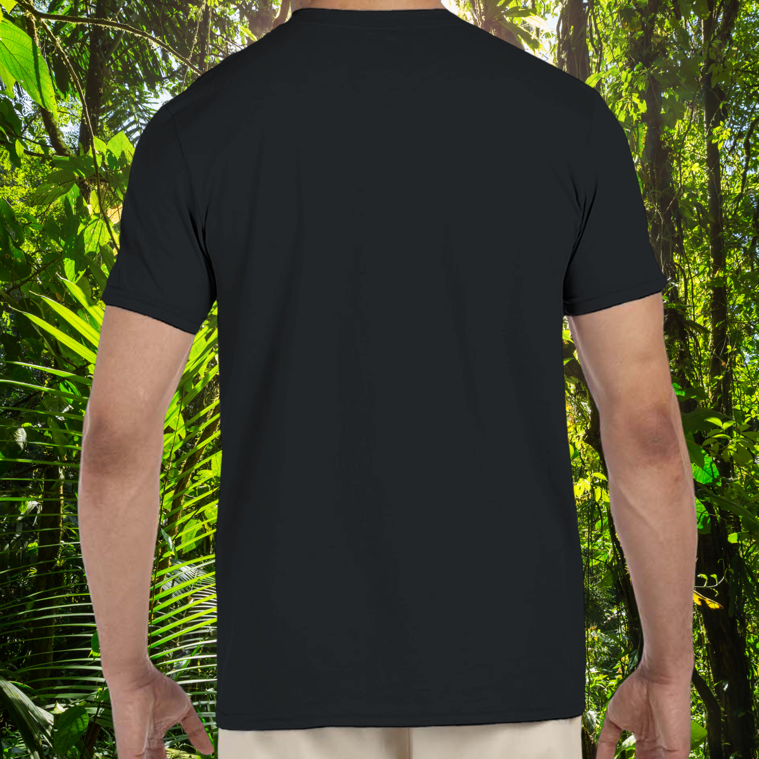 Back view of black Leopard Gecko Breeder shirt