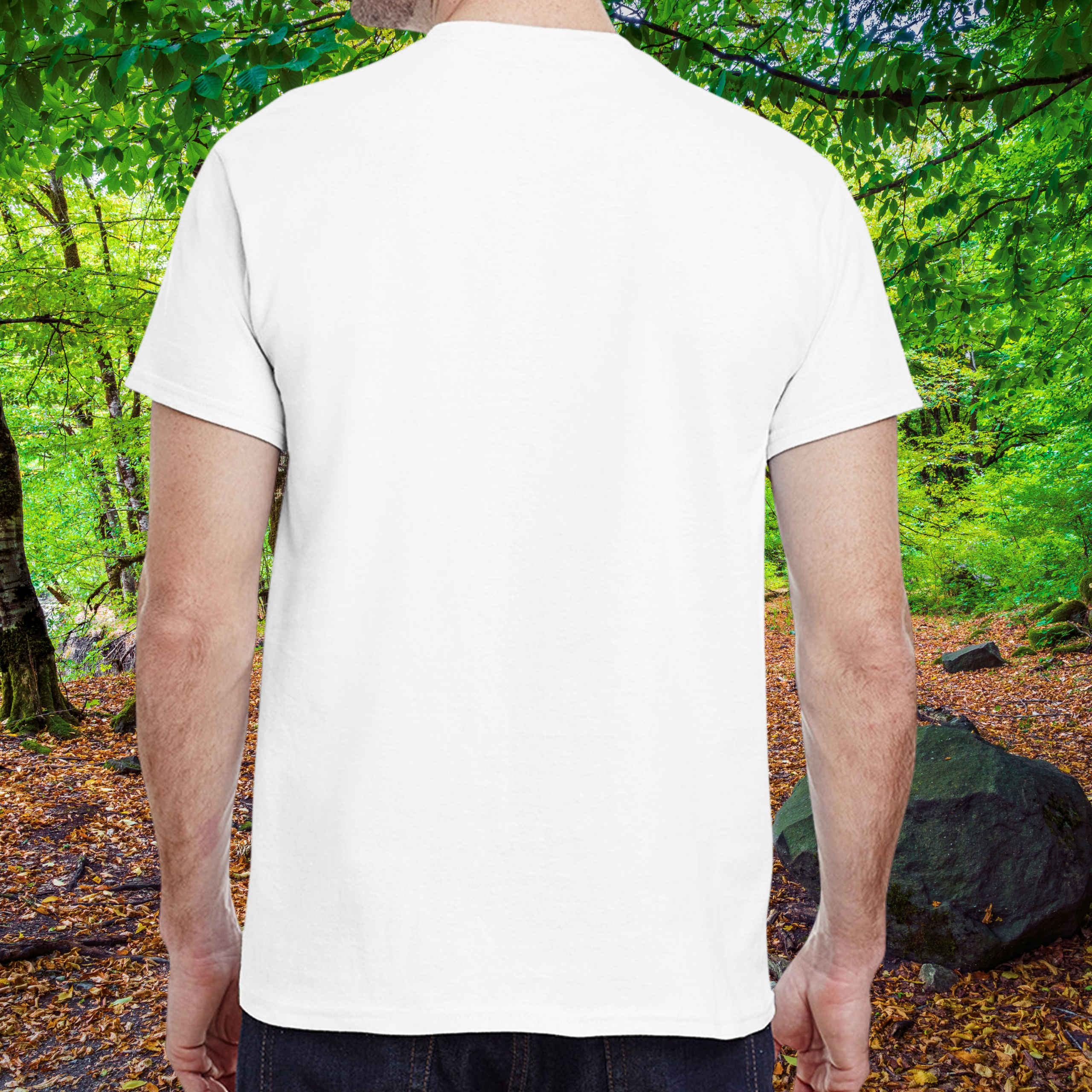 Back view of the white Dragons shirt from the Life is better Collection
