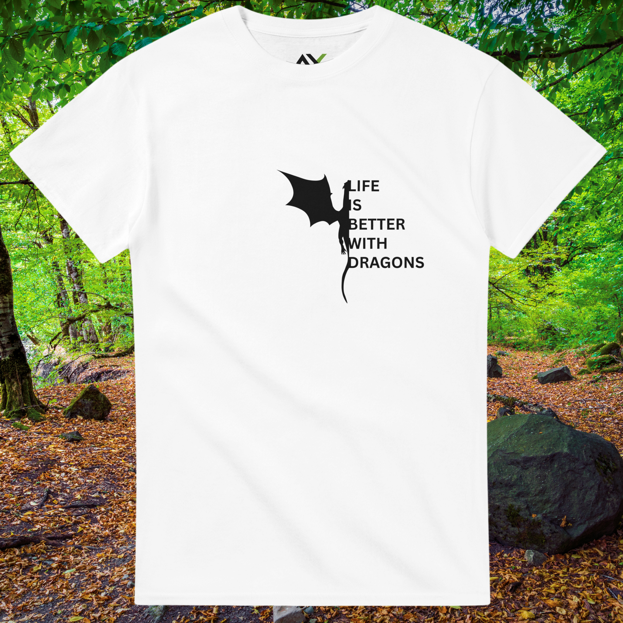 White Dragons shirt from the Life is better Collection