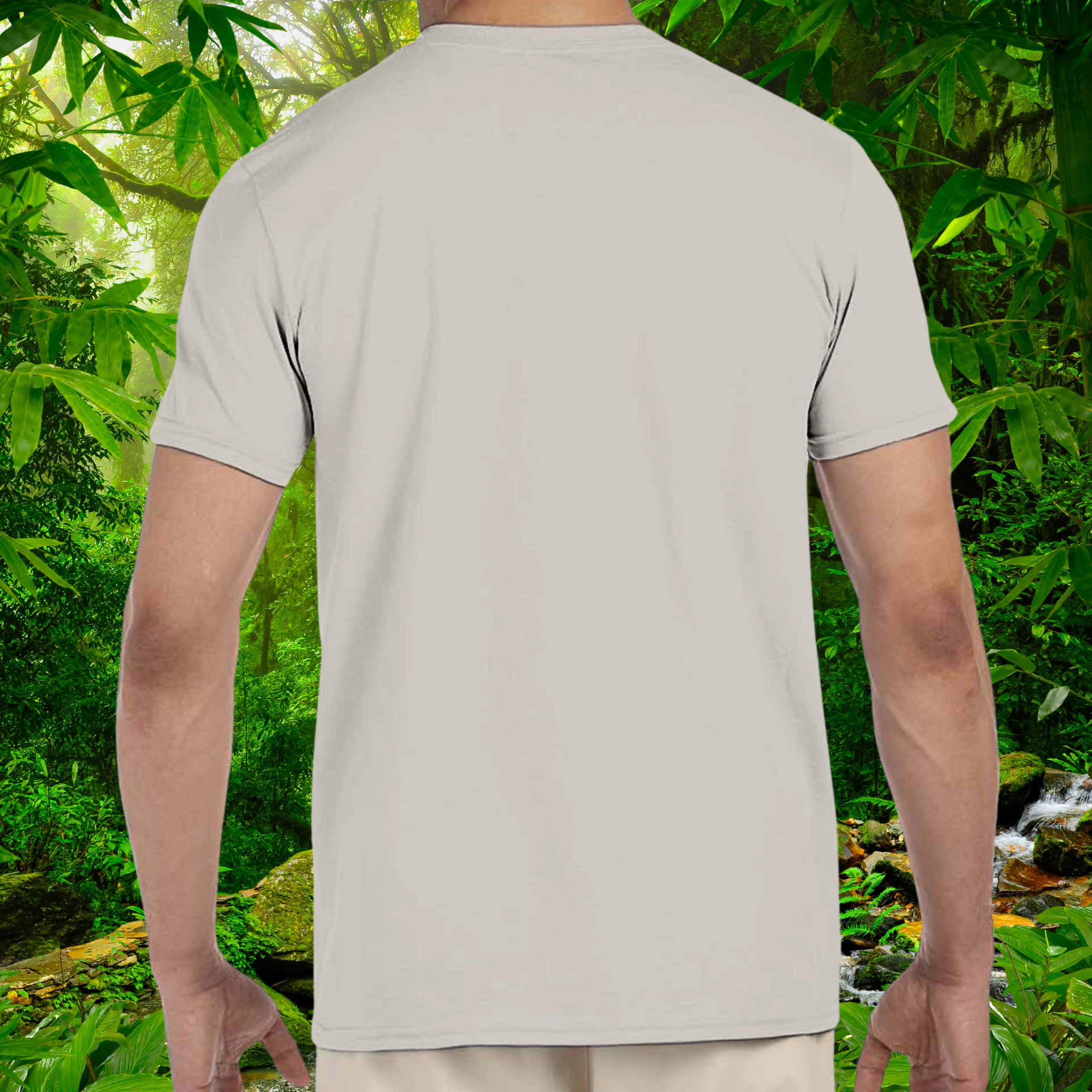 Back view of ice grey Leopard Gecko Mom shirt