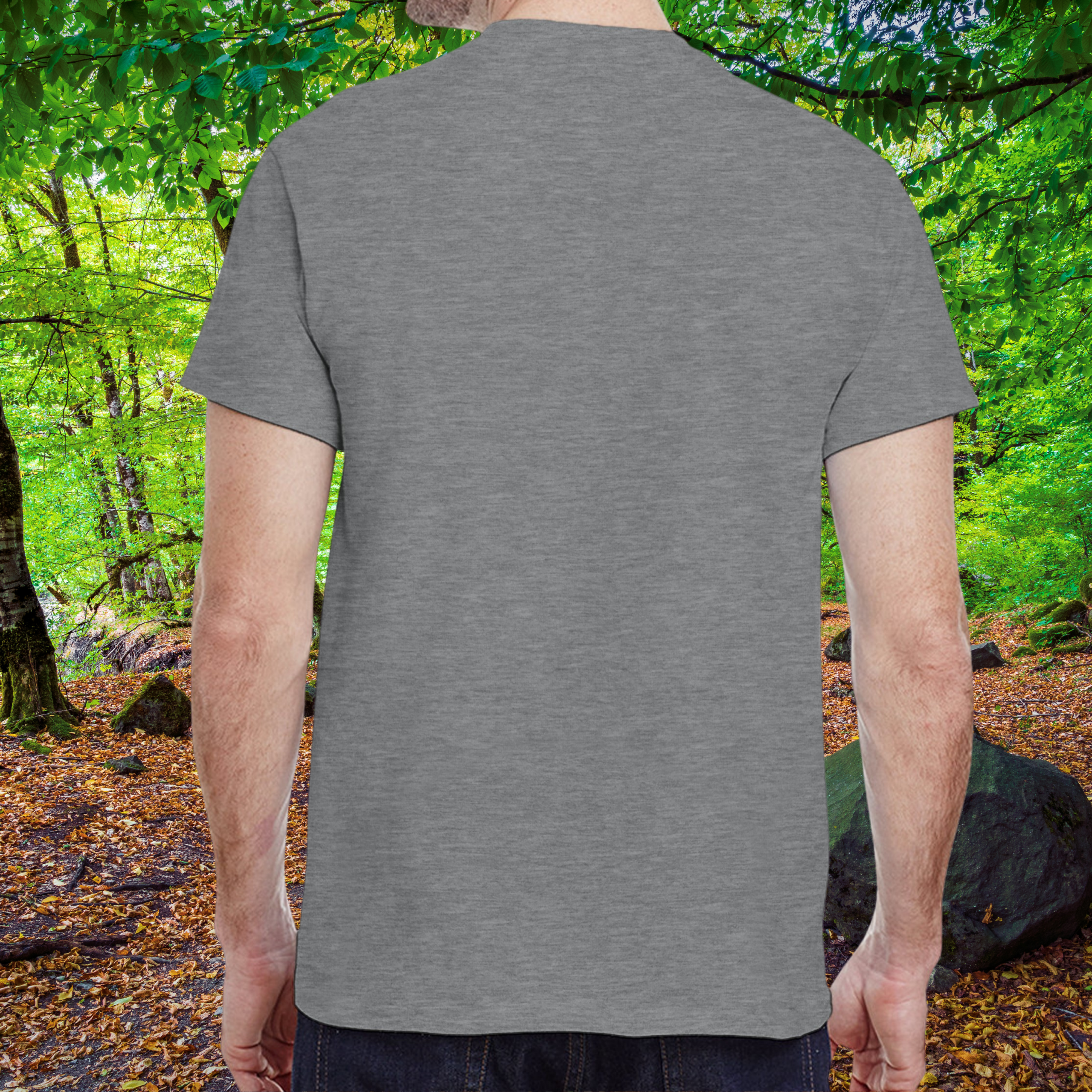 Back view of the sport grey Dragons shirt from the Life is better Collection