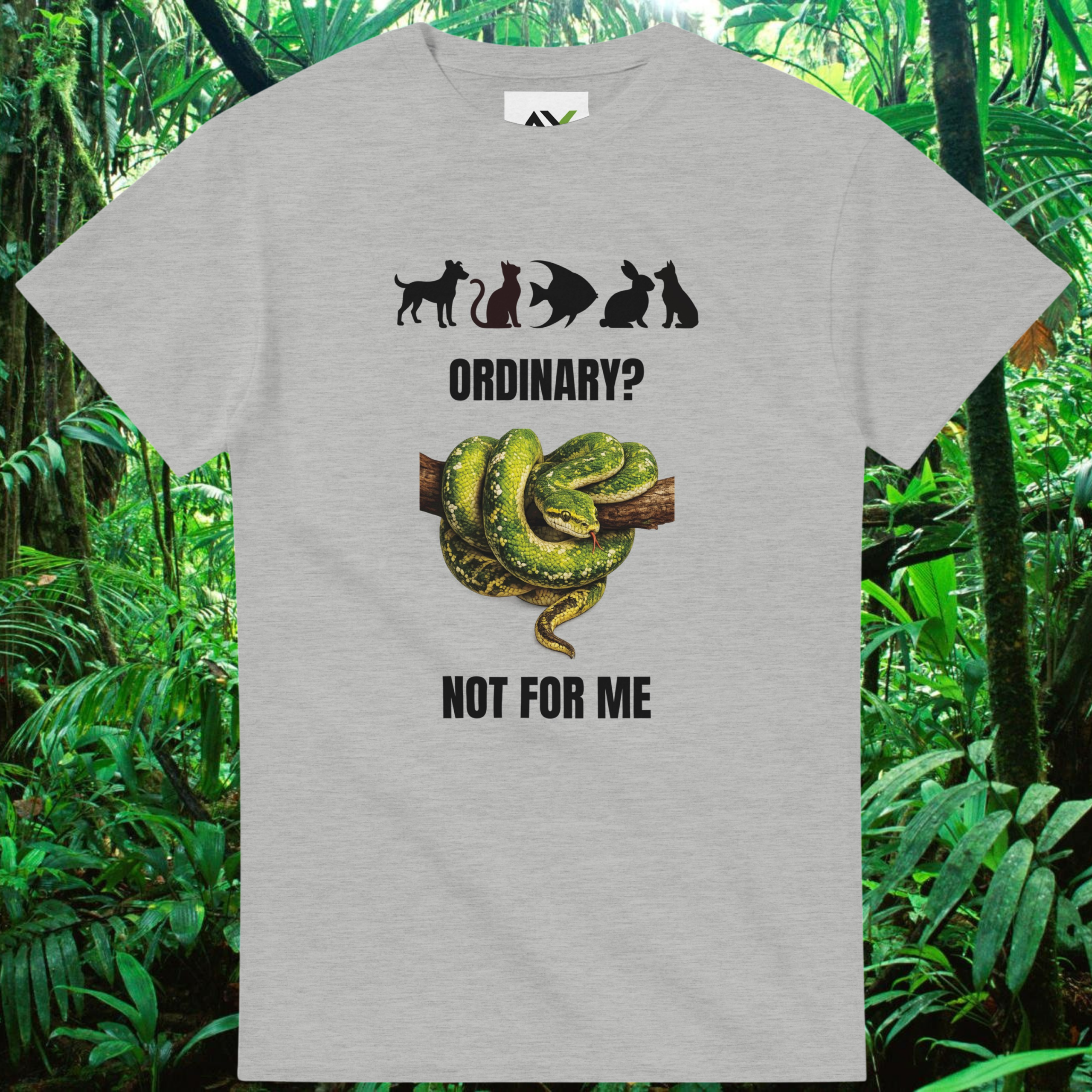 Ash snake shirt from the Be different Collection