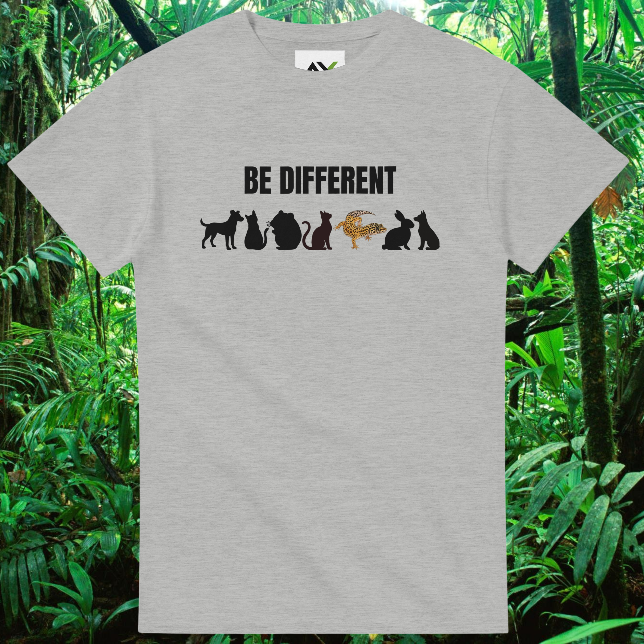 Ash Be Different shirt with reptile design