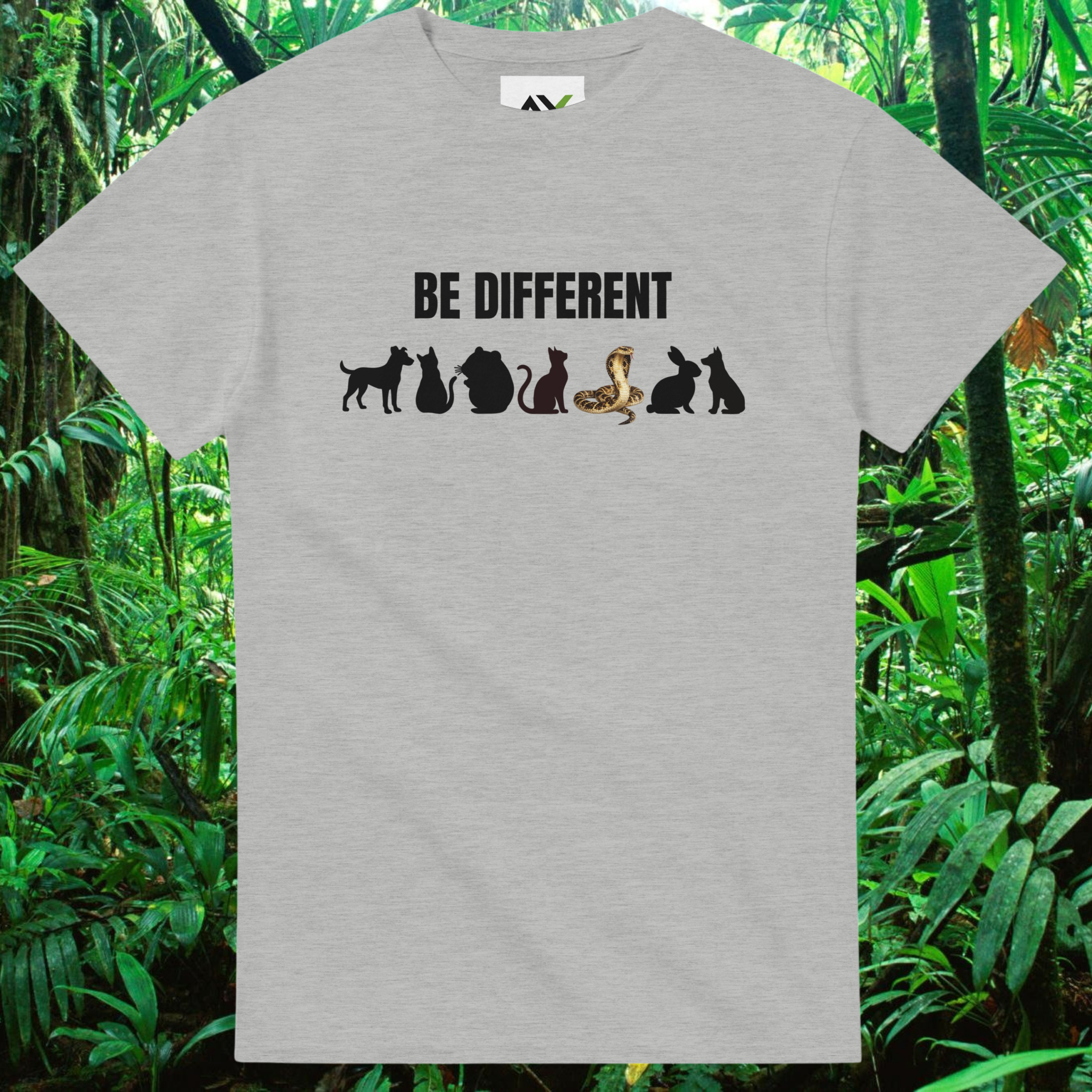 Ash Be Different Snake shirt with animal and snake design
