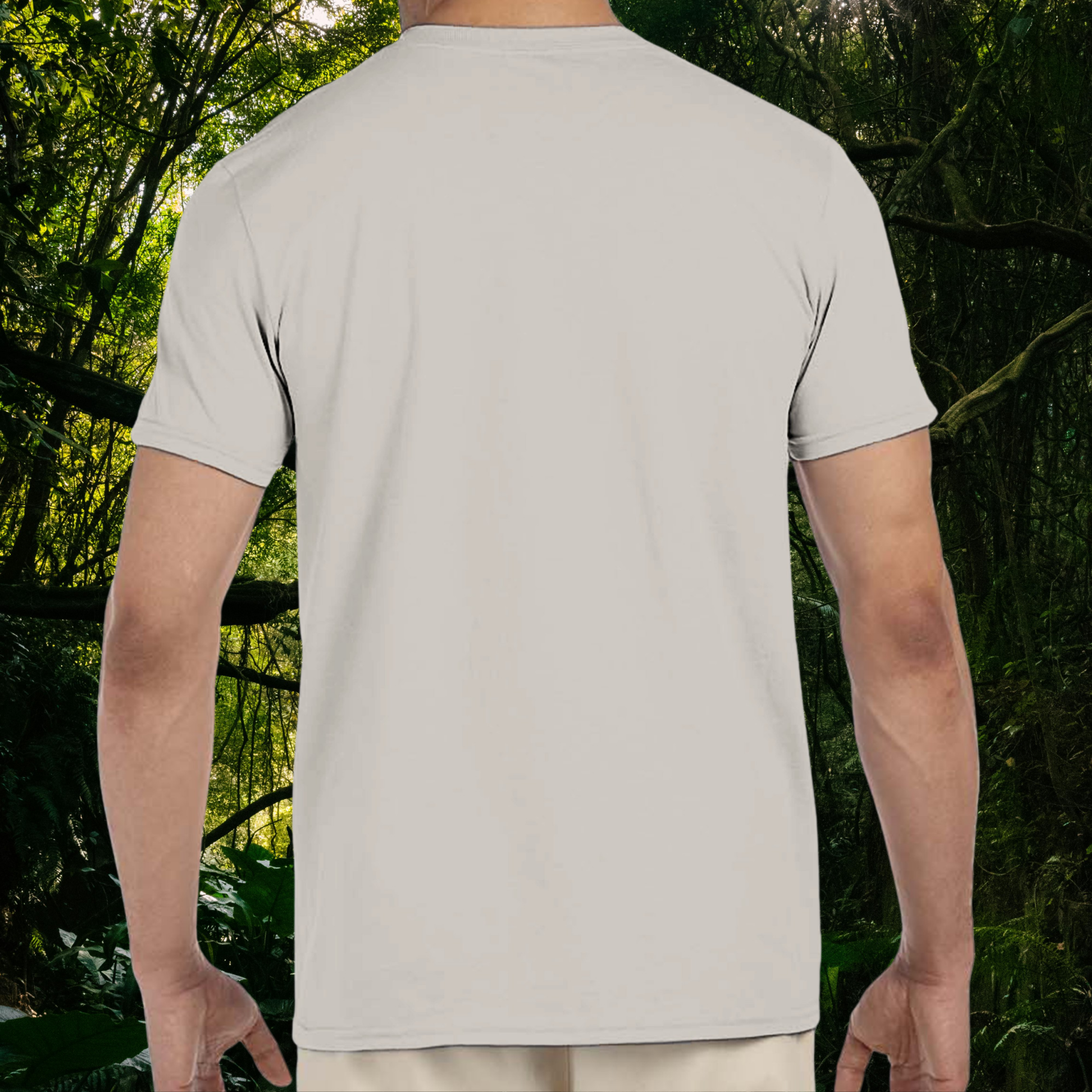 Back view of ice grey Leopard Gecko Addict shirt