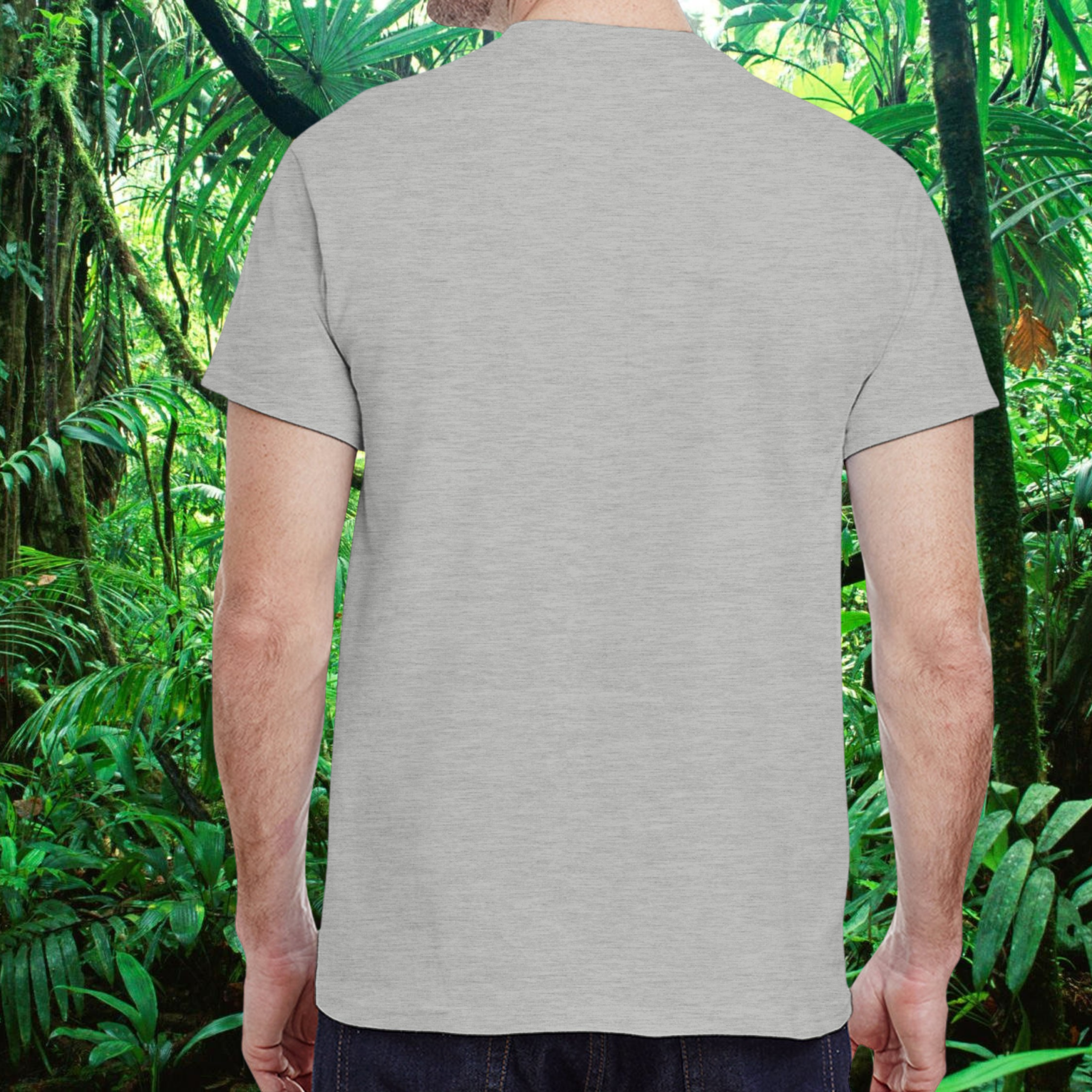 Back view of ash Be Different shirt