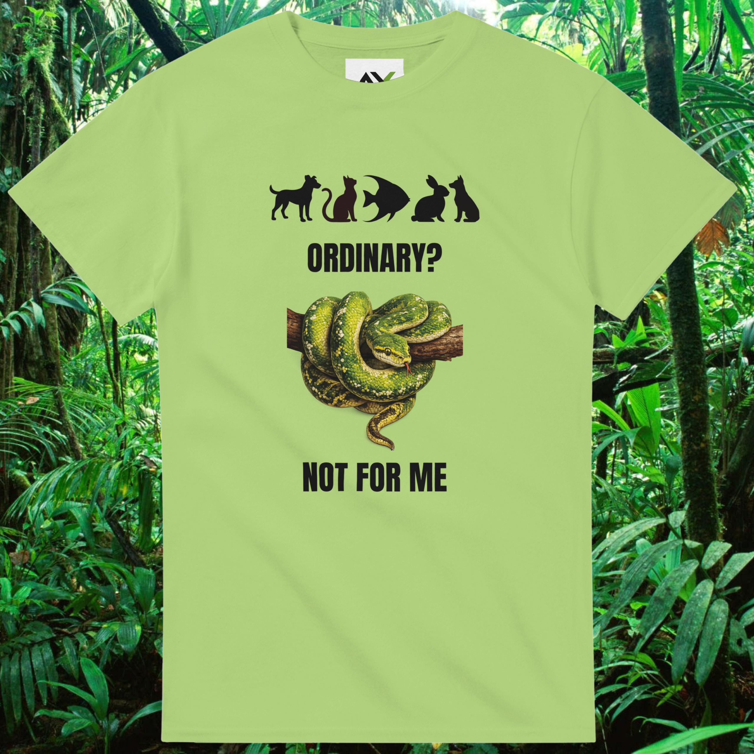 Kiwi snake shirt from the Be different Collection