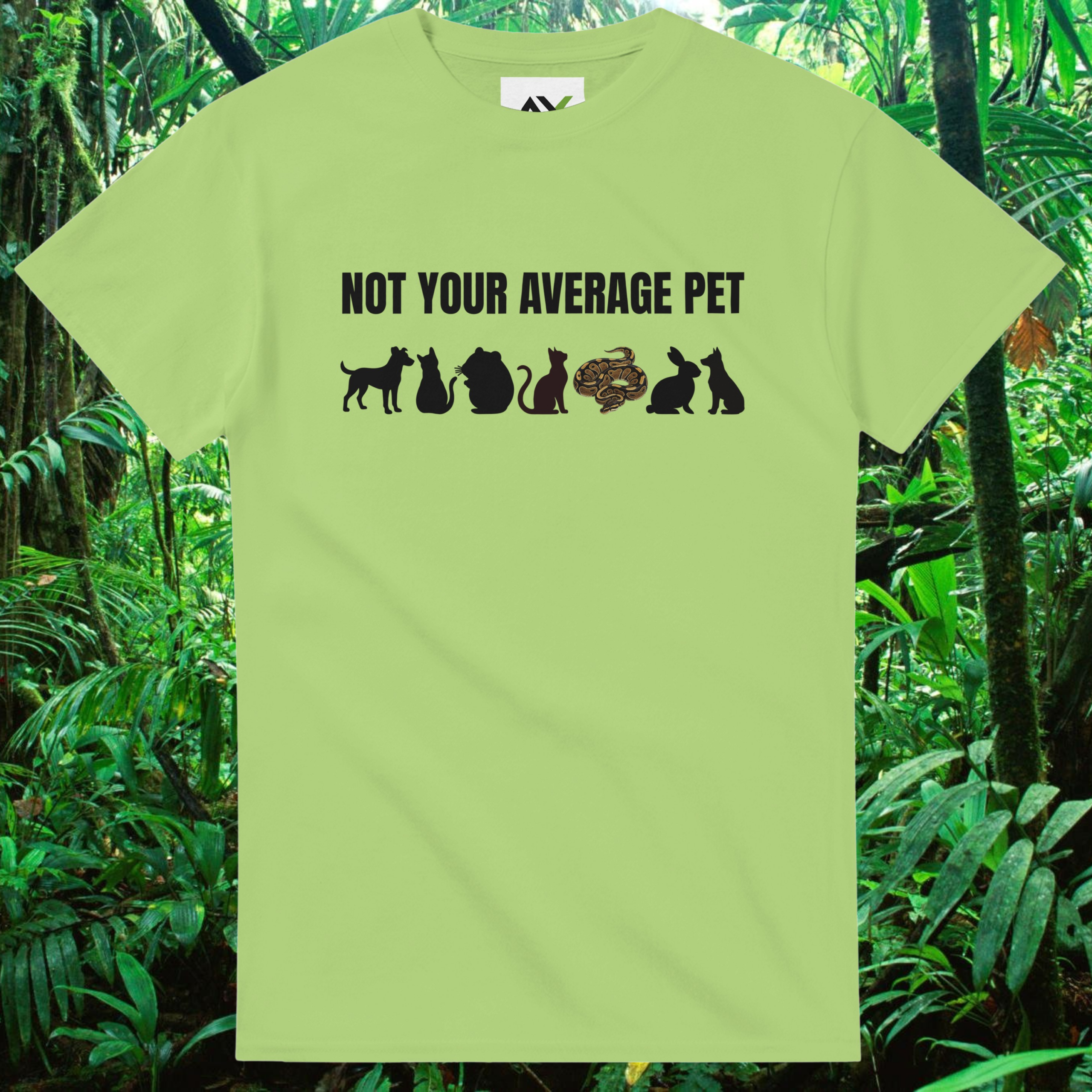Kiwi Not Your Average Pet Ball Python shirt with snake design