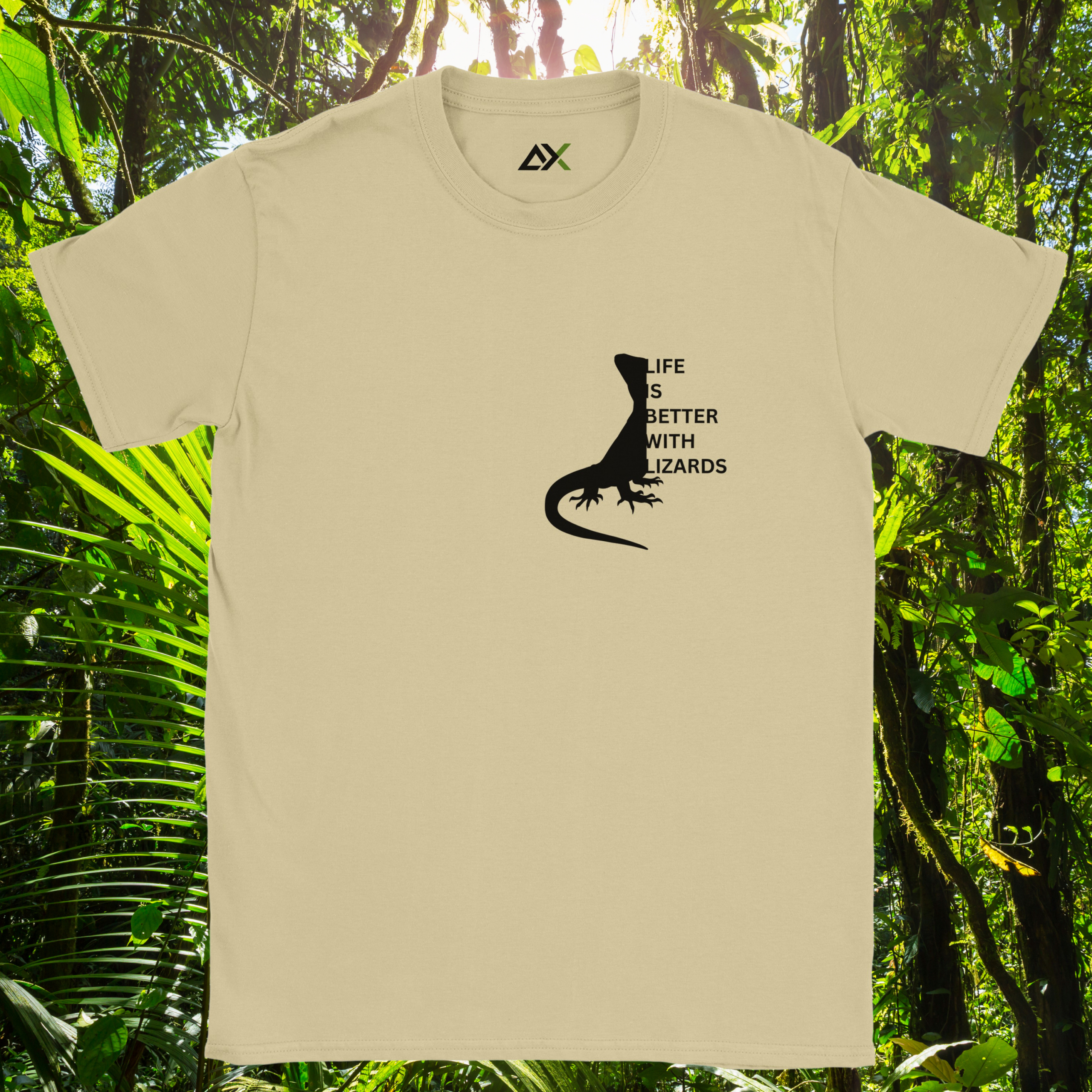 Natural Lizards shirt from the Life is better Collection