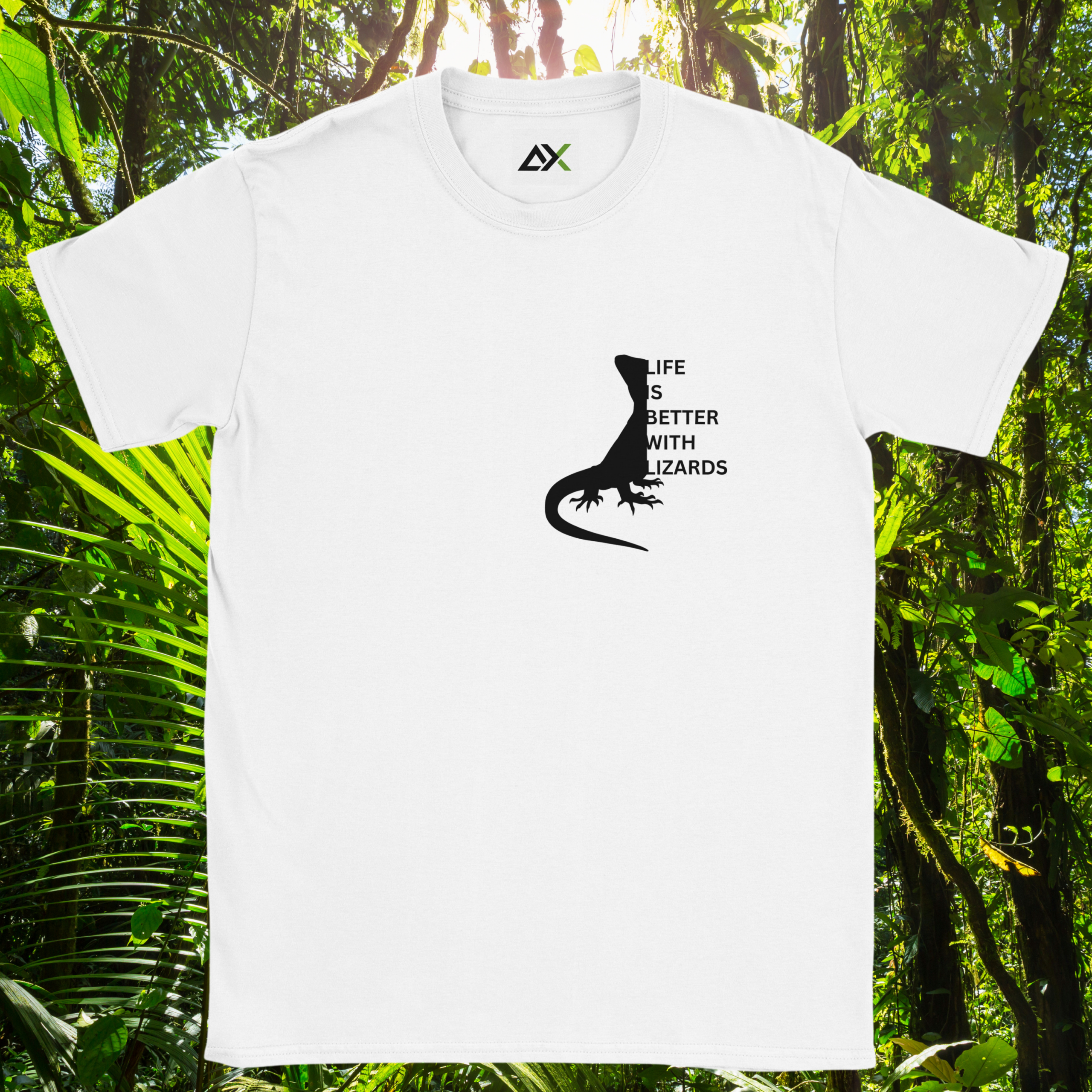 White Lizards shirt from the Life is better Collection