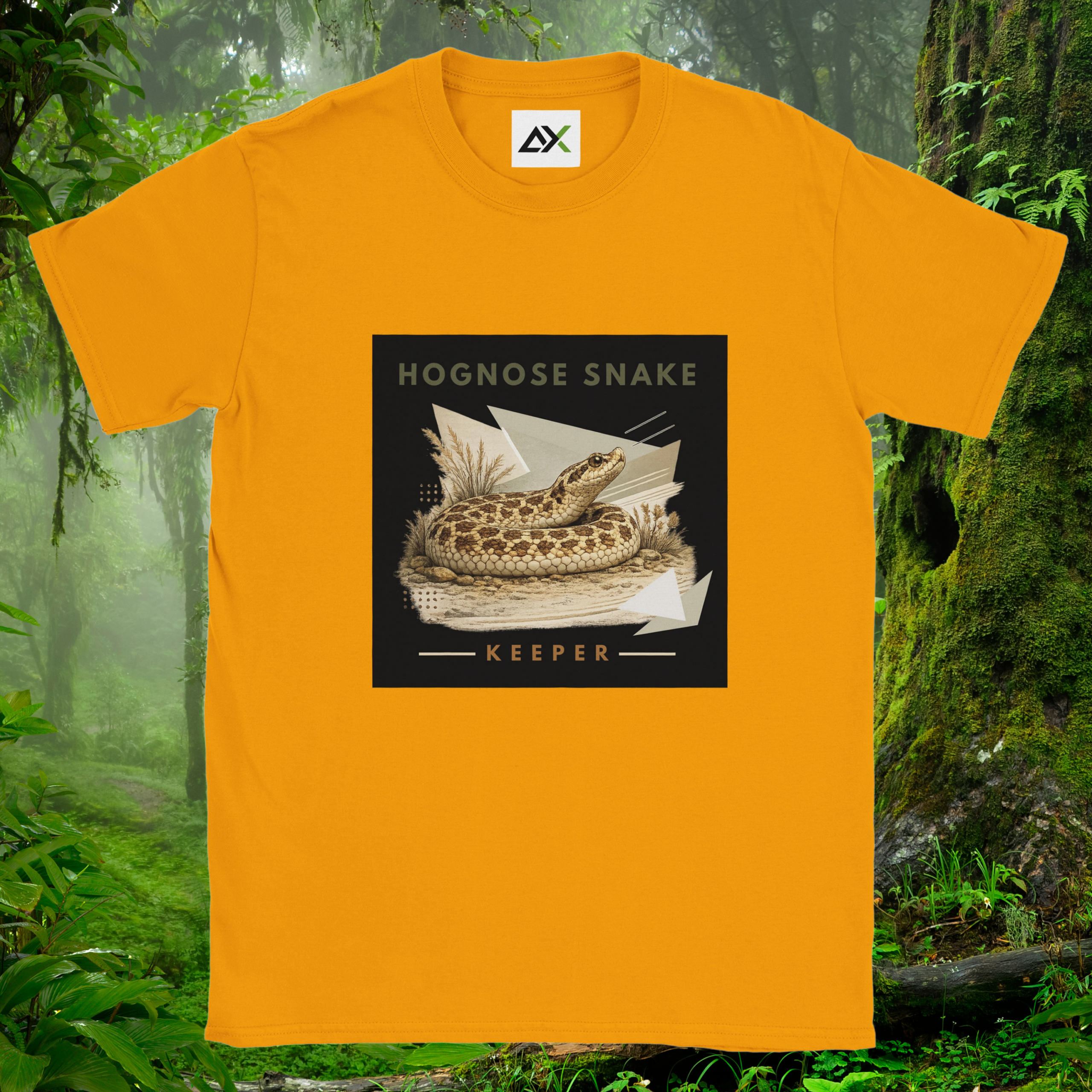Gold Hognose Snake shirt from the Keeper Collection