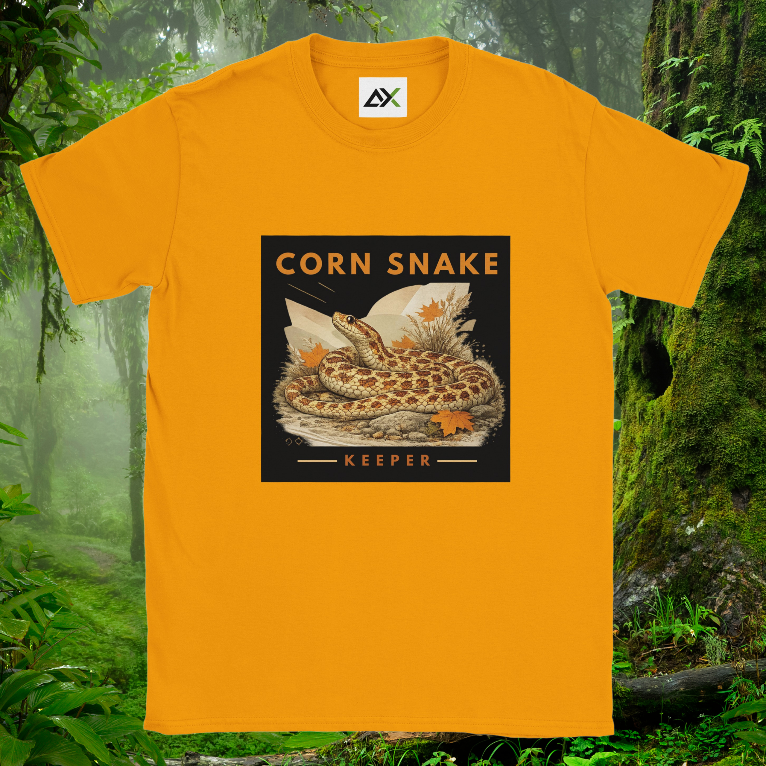 Gold Corn Snake shirt from the Keeper Collection