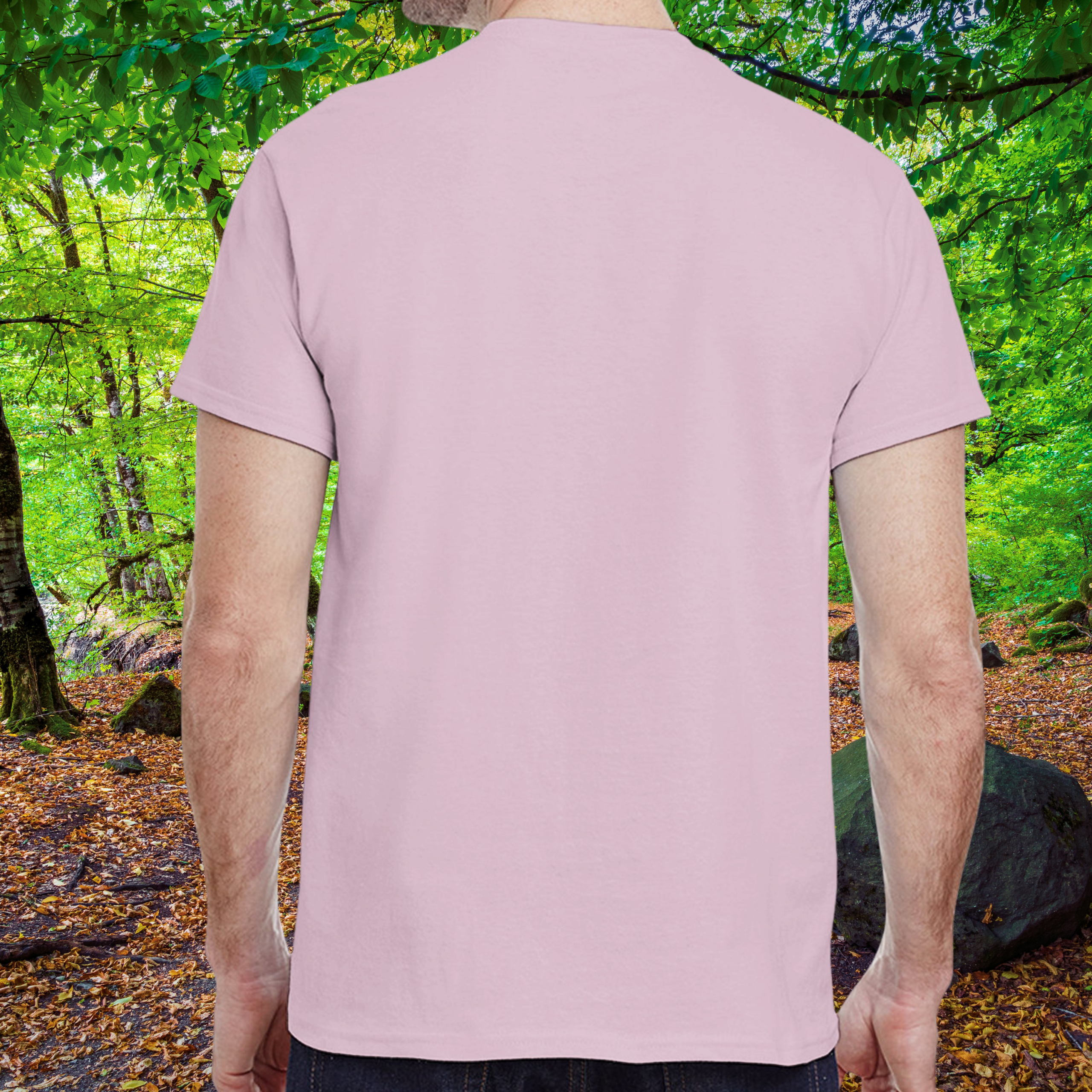 Back view of the light pink Dragons shirt from the Life is better Collection
