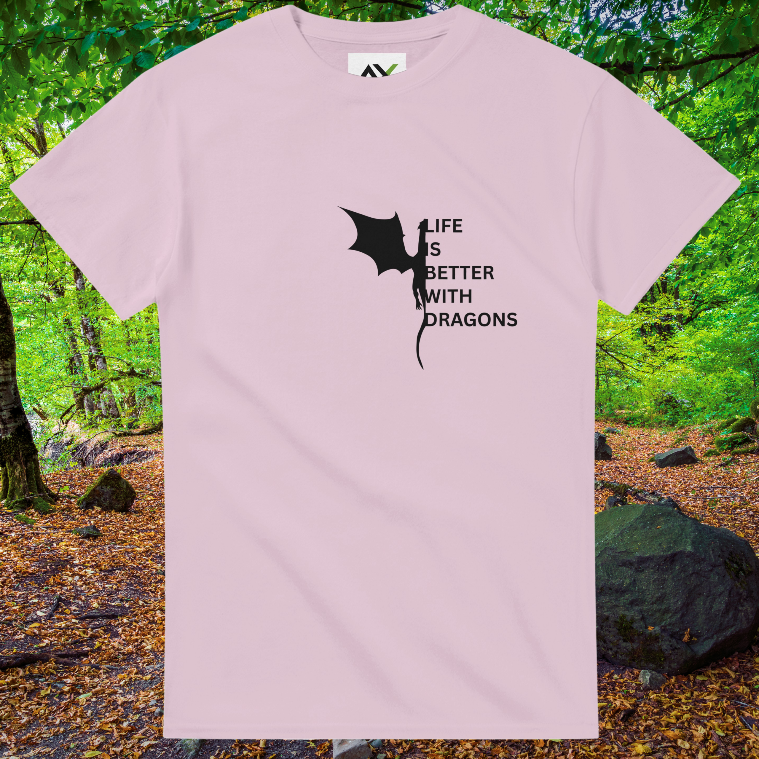 Light pink Dragons shirt from the Life is better Collection