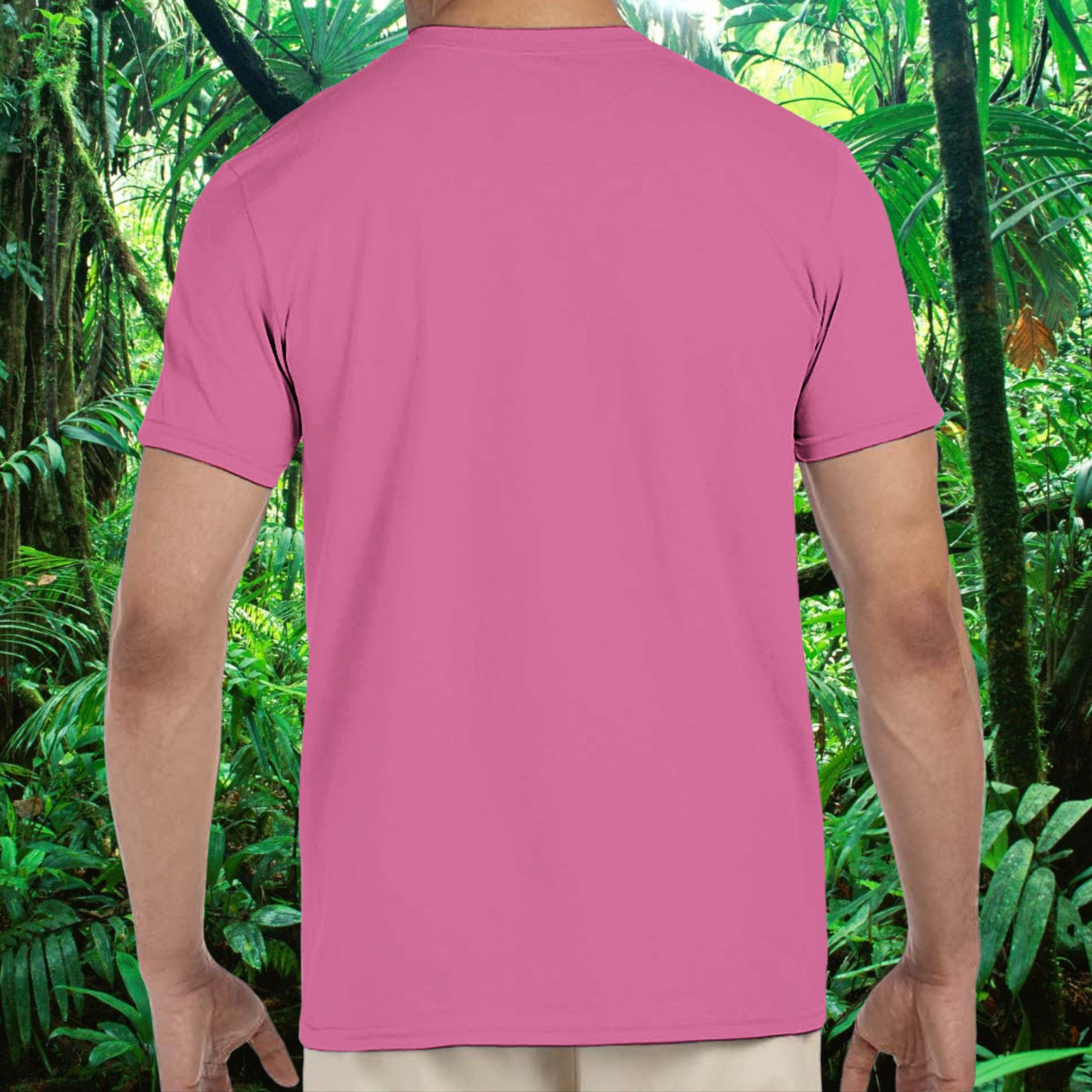Back view of the azalea Leopard Gecko shirt from the Life is better Collection