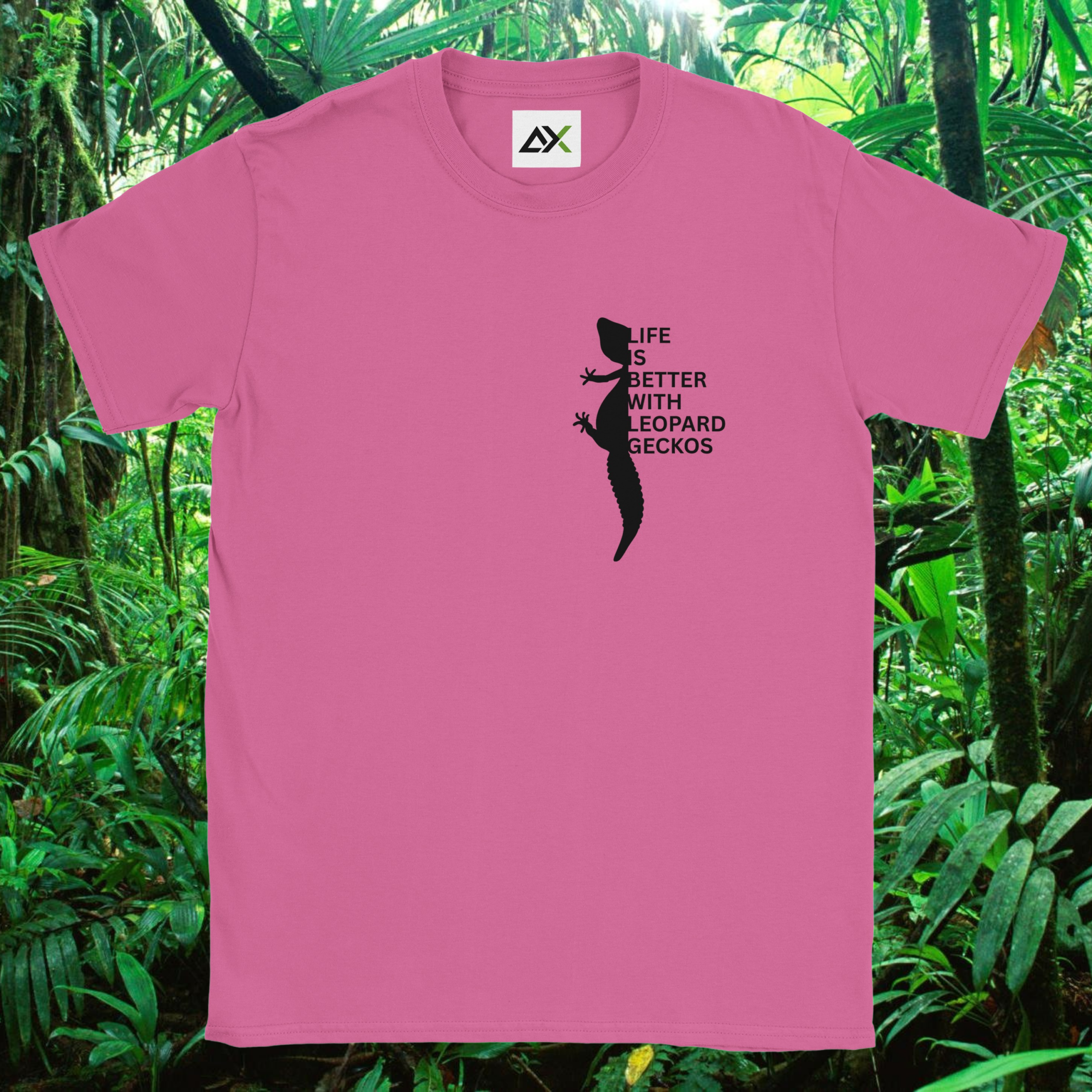 Azalea Leopard Gecko shirt from the Life is better Collection