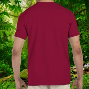 Sunset Collection – Leopard Gecko Mom Shirt – Cardinal Red – Back View Back view of cardinal red Leopard Gecko Mom shirt