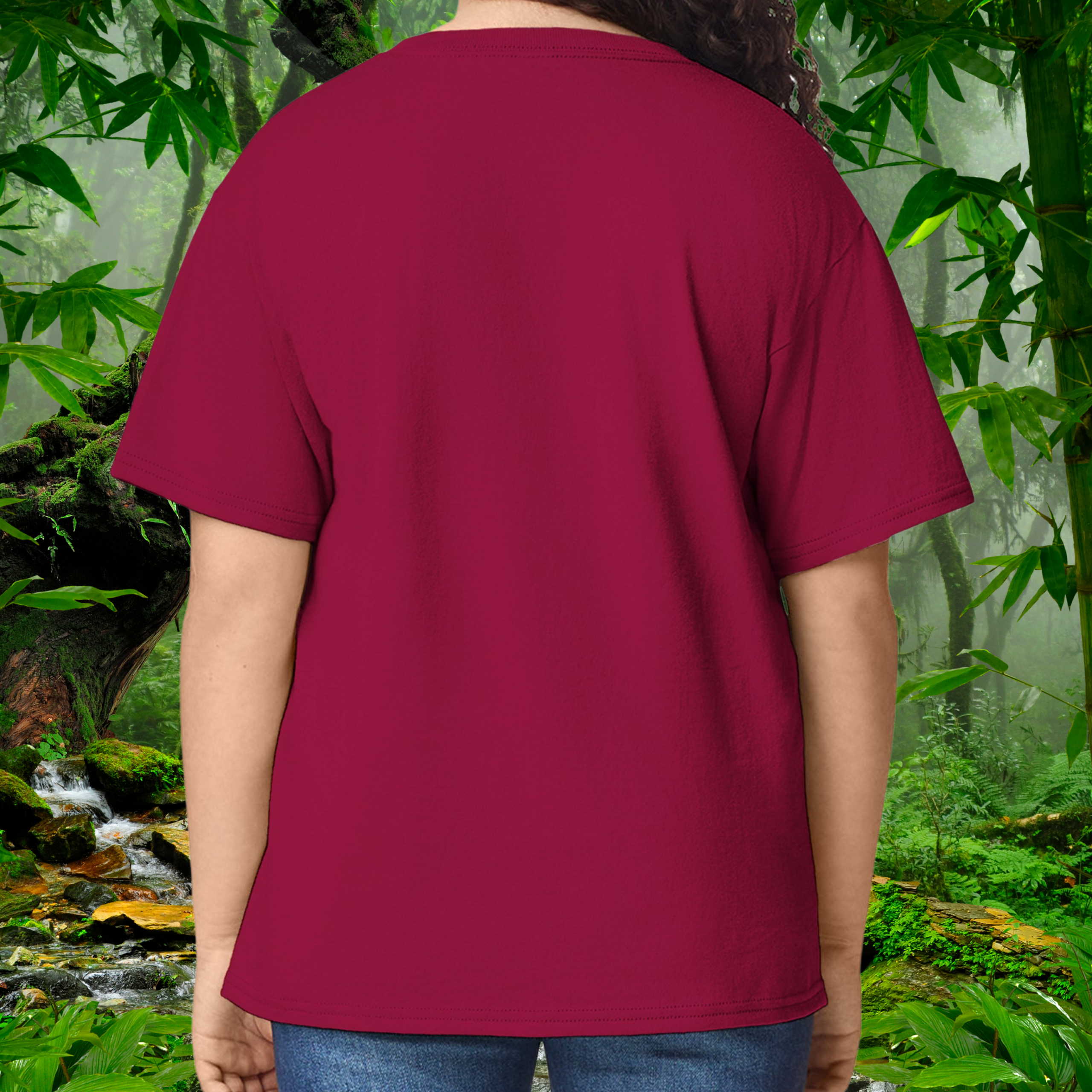Back view of Leopard Gecko KID kids T-shirt in Cardinal Red