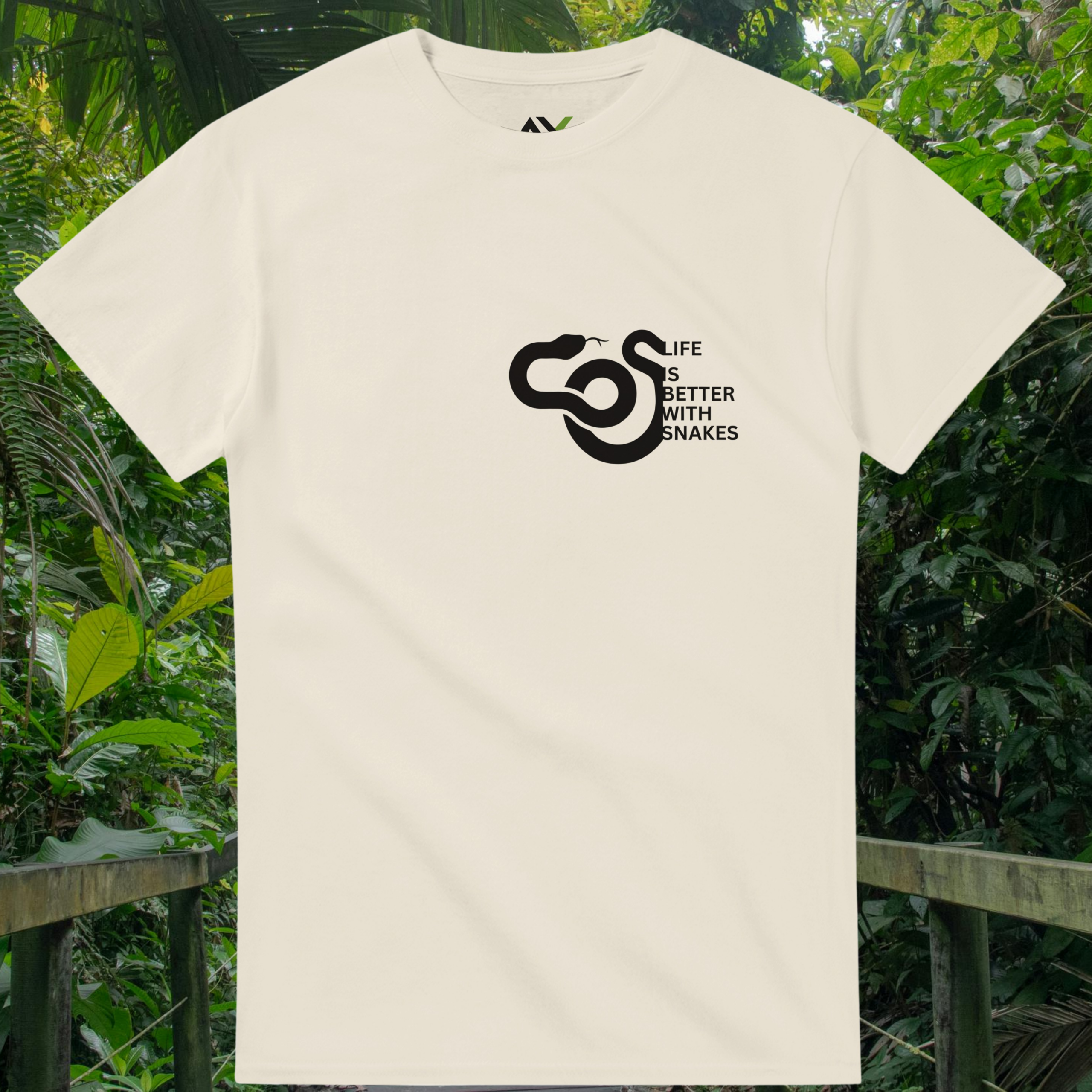 Natural Snakes shirt from the Life is better Collection
