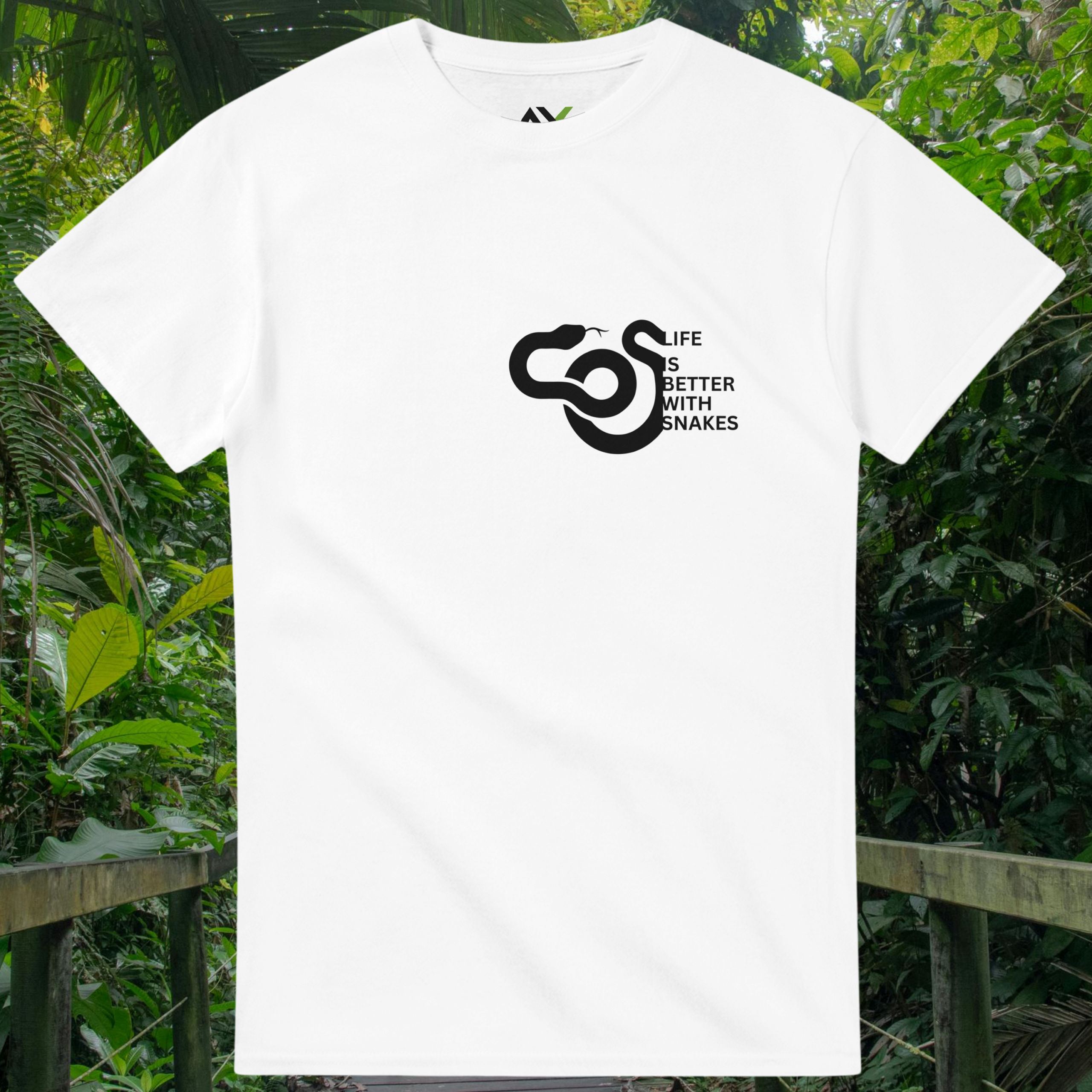 White Snakes shirt from the Life is better Collection