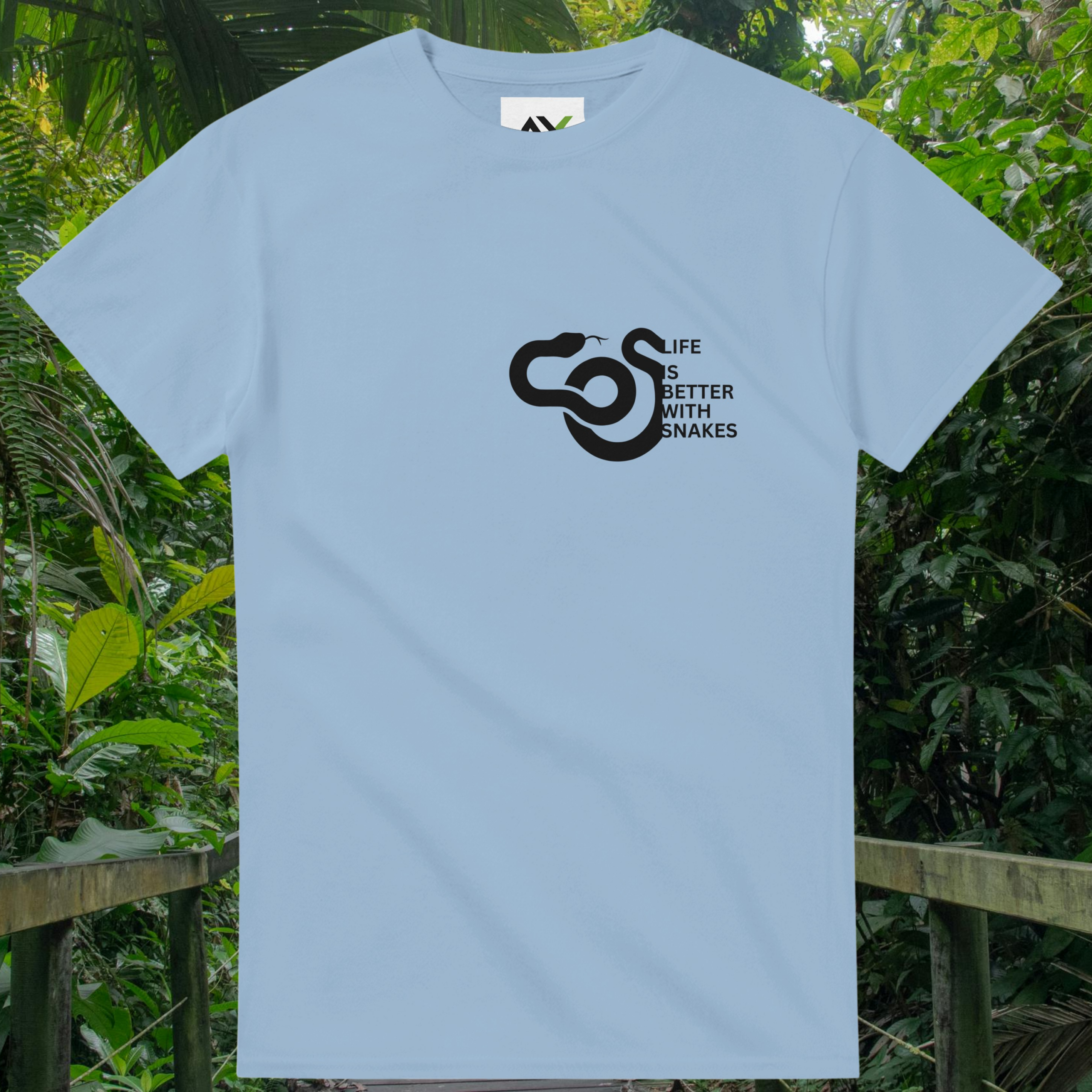 Light blue Snakes shirt from the Life is better Collection