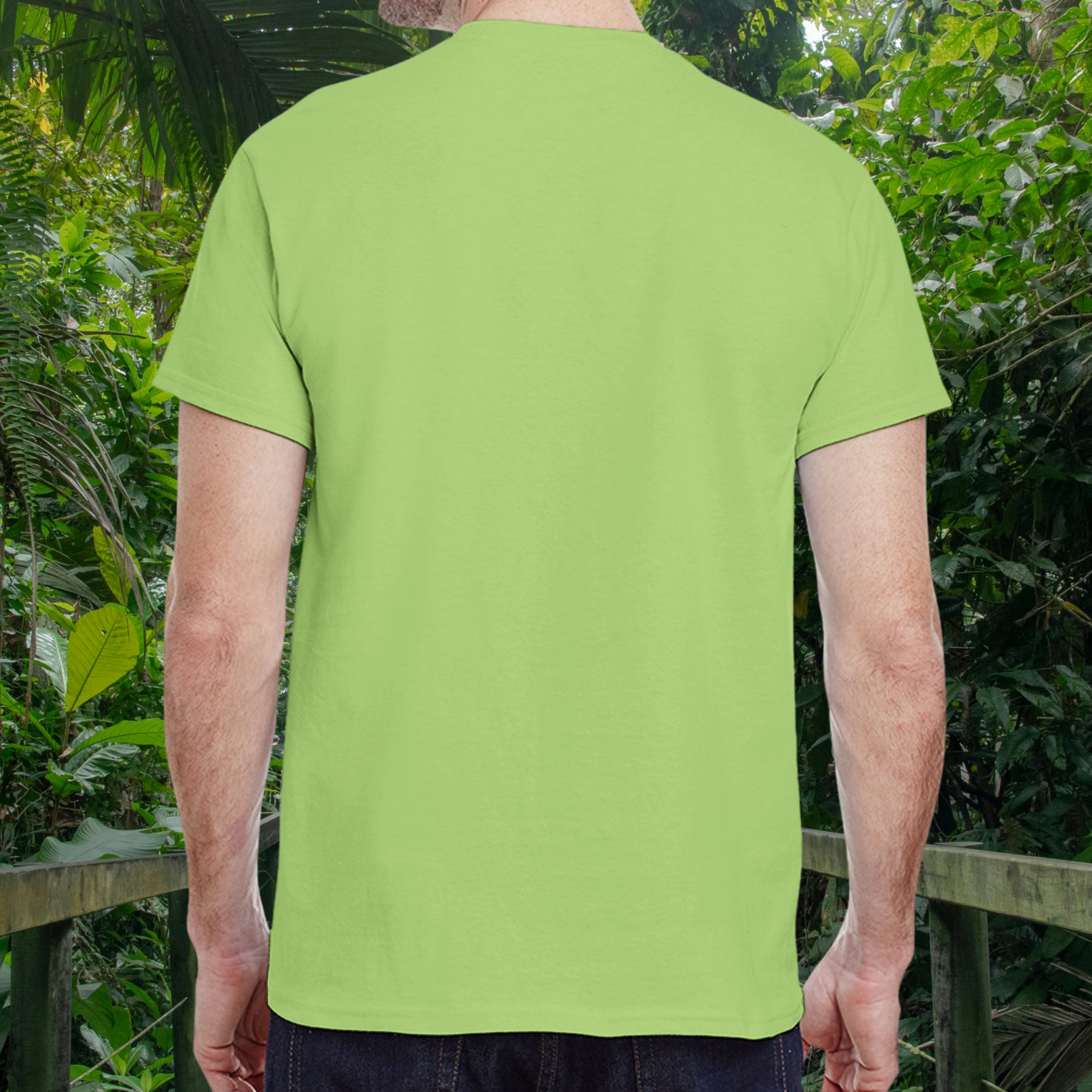 Back view of the kiwi Snakes shirt from the Life is better Collection