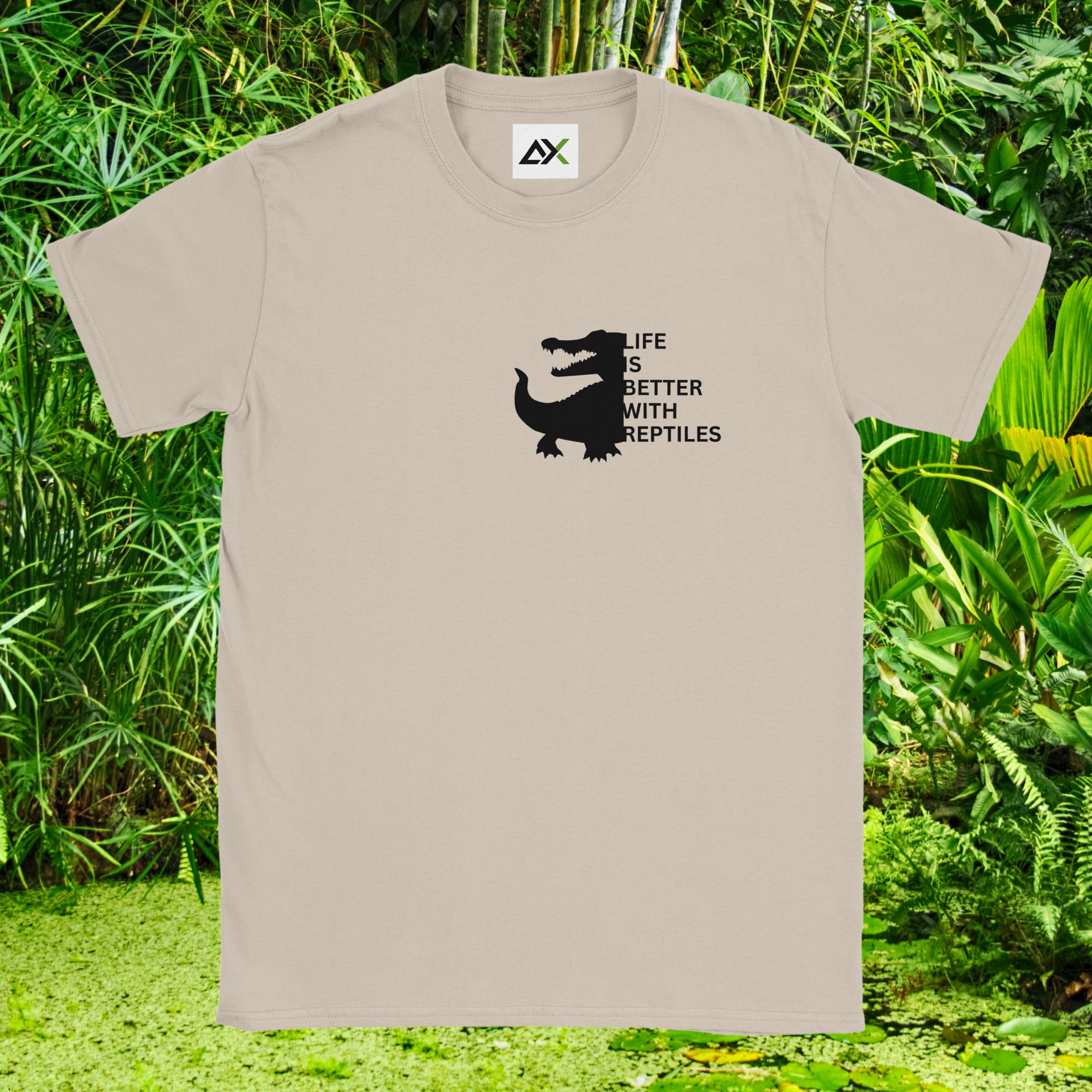 Sand Reptile shirt from the Life is better Collection