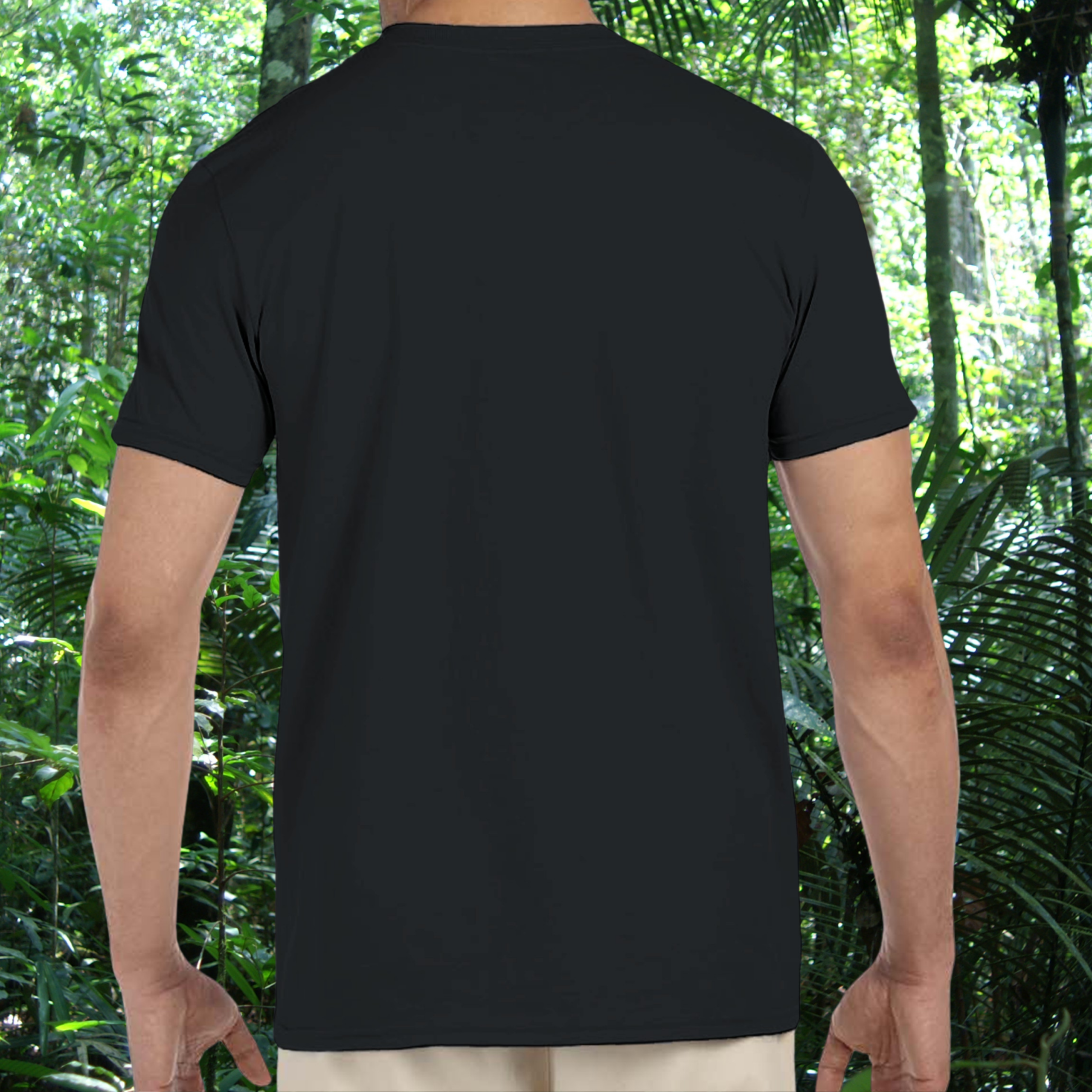 Back view of black Leopard Gecko Owner shirt