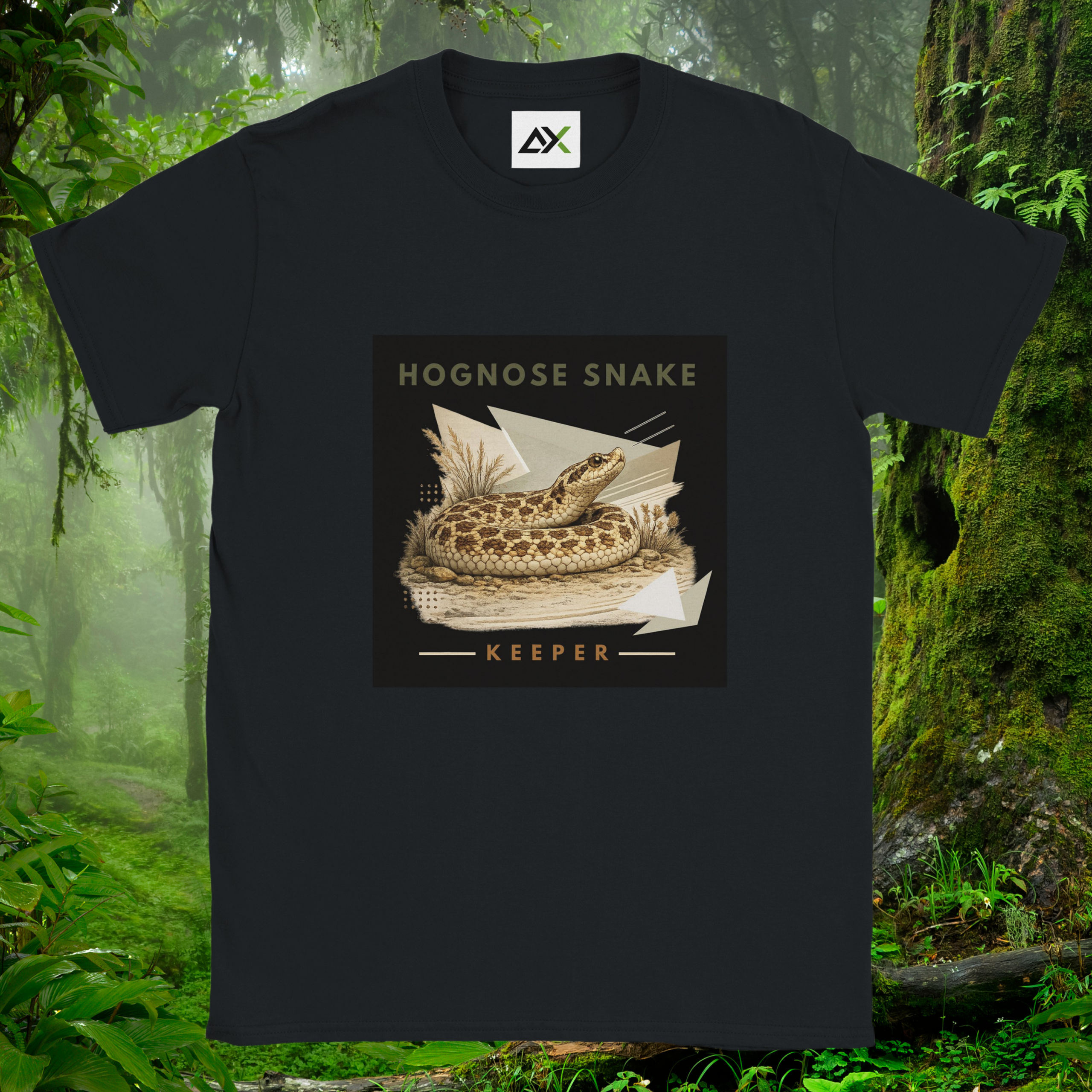 Black Hognose Snake shirt from the Keeper Collection