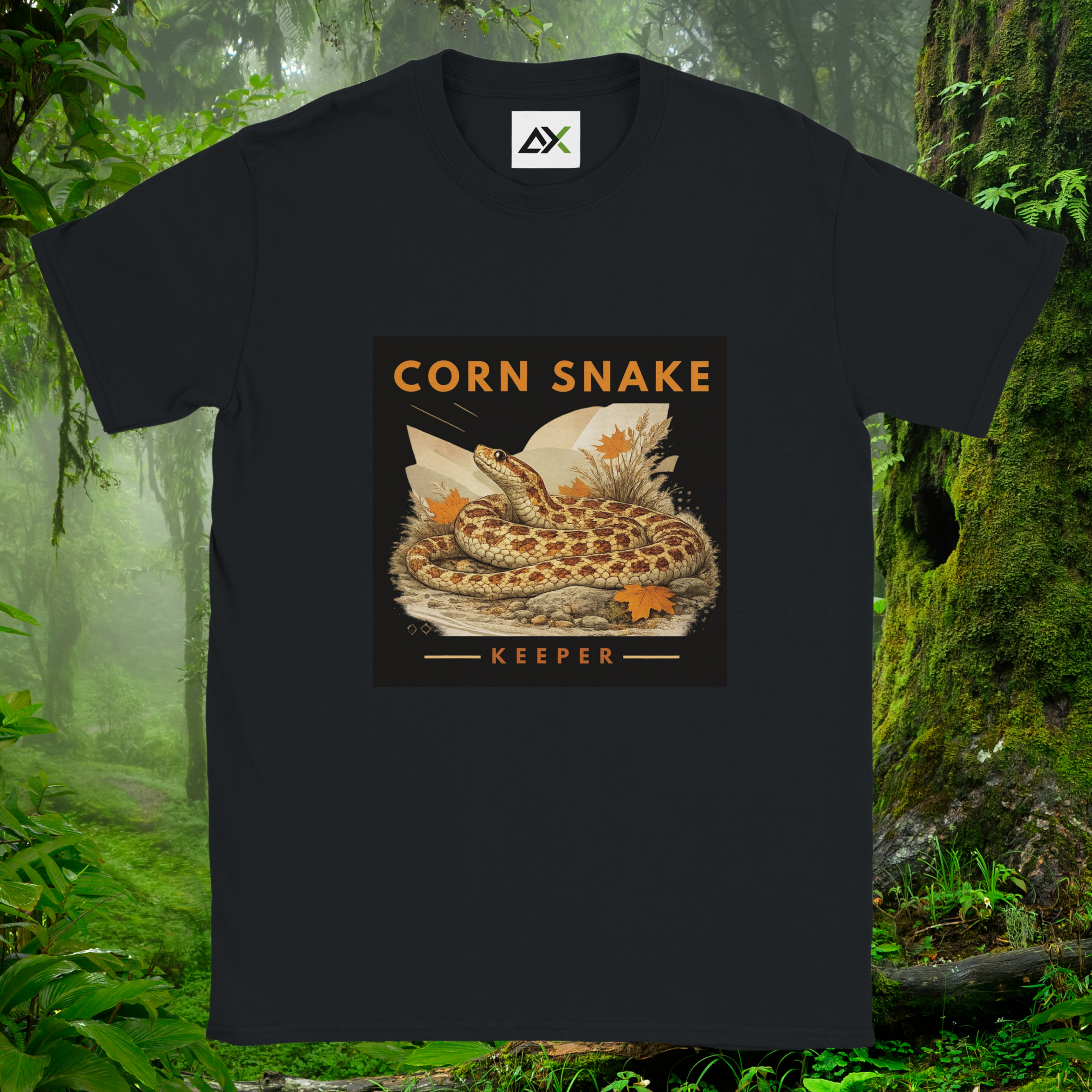 Black Corn Snake shirt from the Keeper Collection