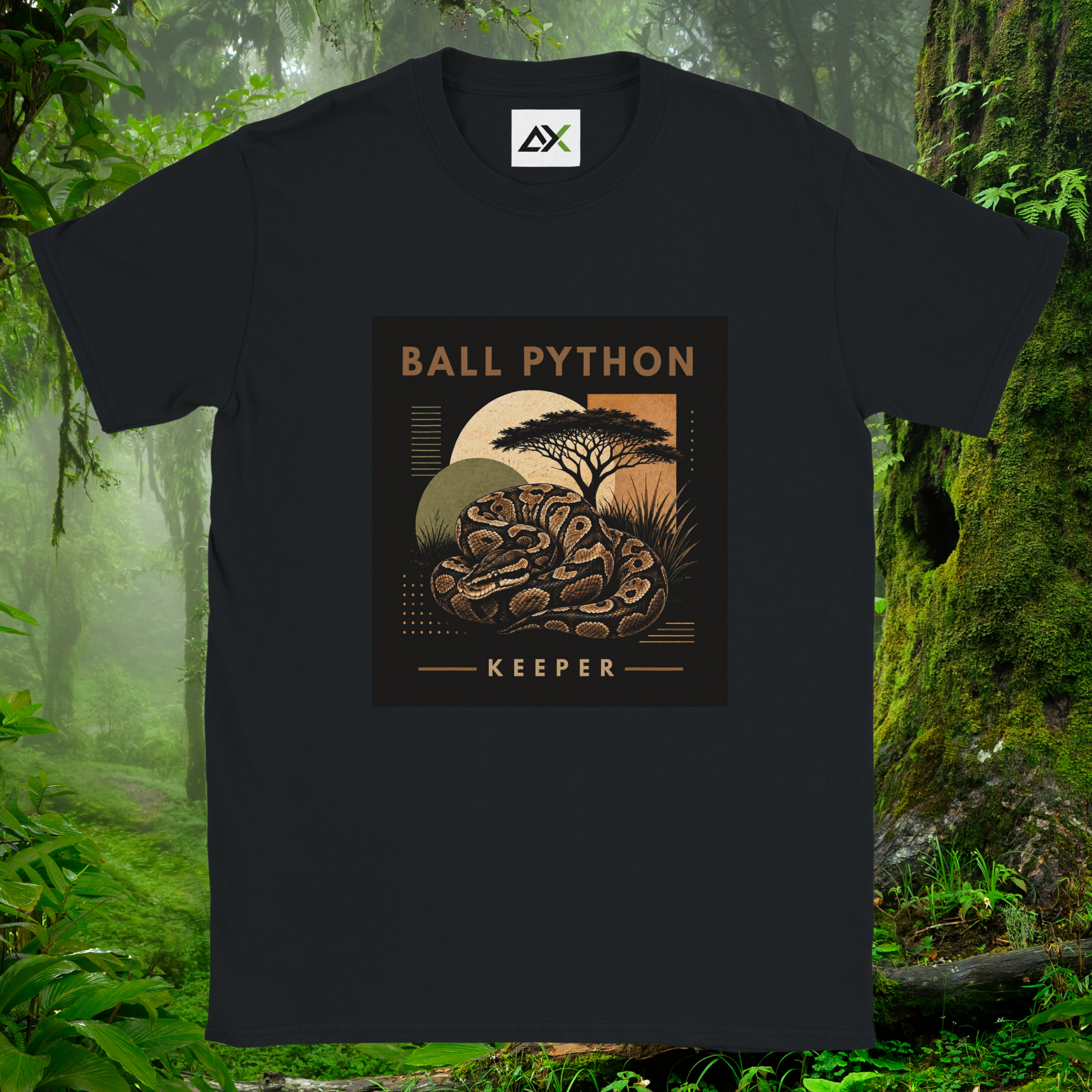 Black Ball Python shirt from the Keeper Collection