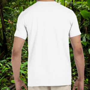 Sunset Collection – Leopard Gecko Dad Shirt – White – Back View Back view of white Leopard Gecko Dad shirt