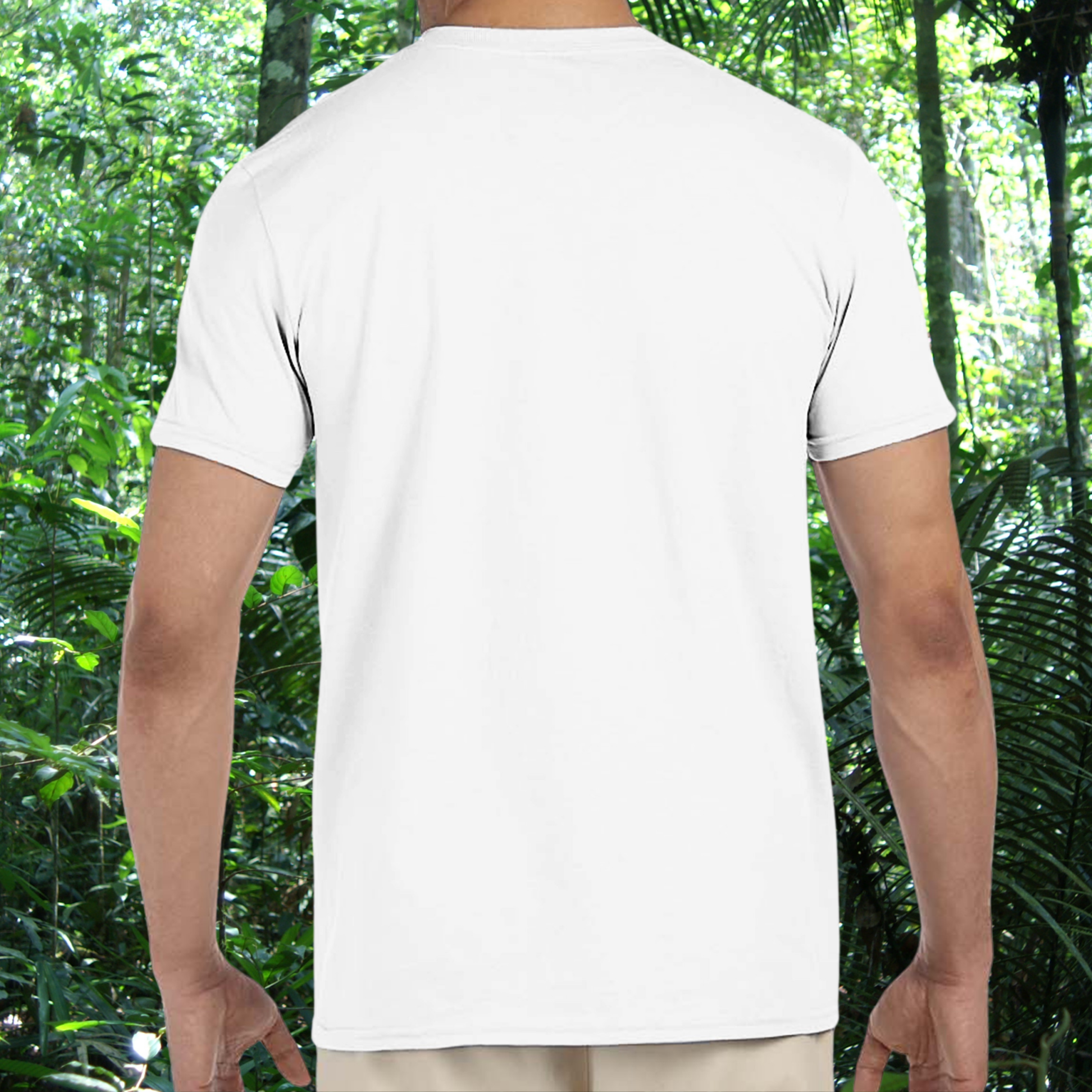 Back view of white Leopard Gecko Owner shirt