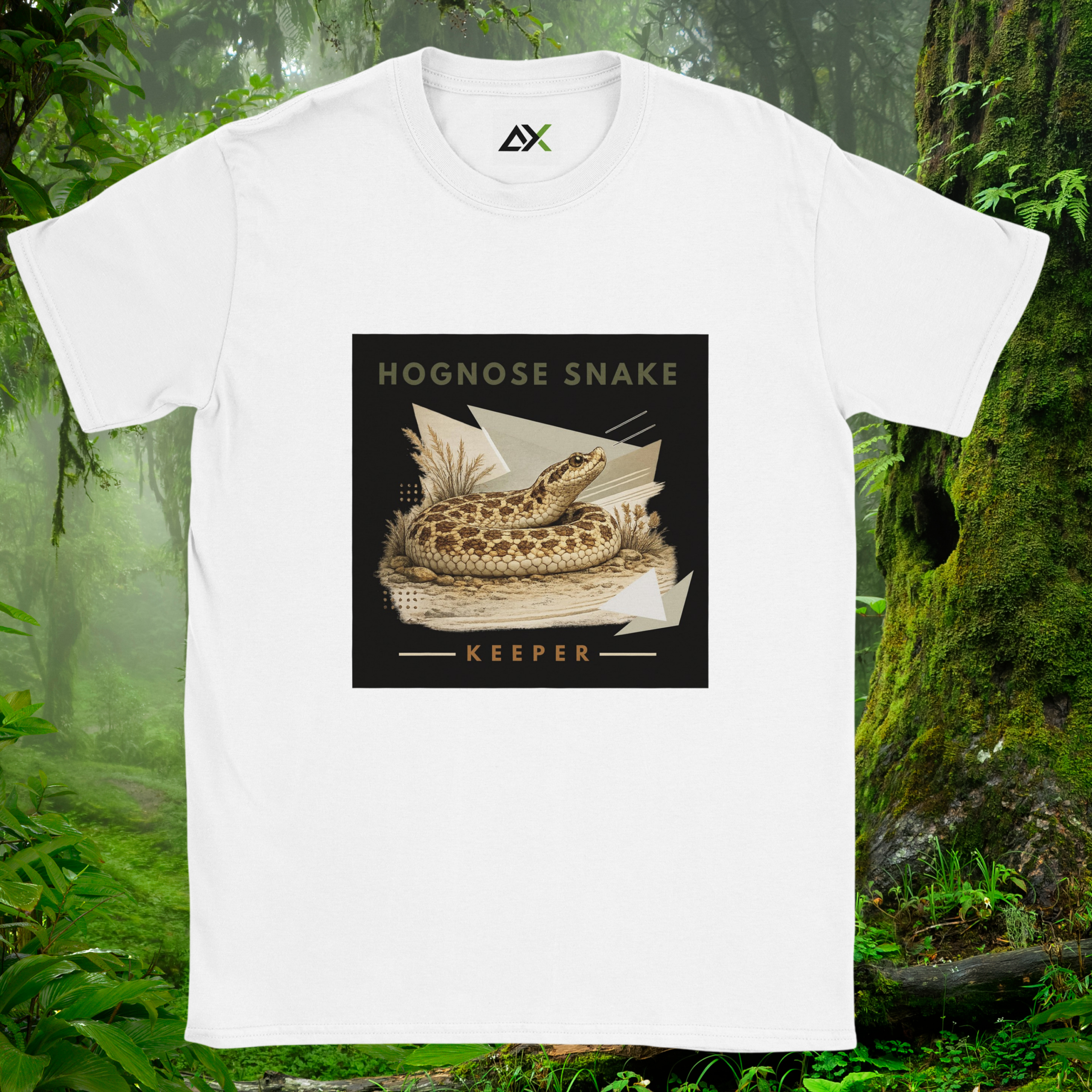 White Hognose Snake shirt from the Keeper Collection