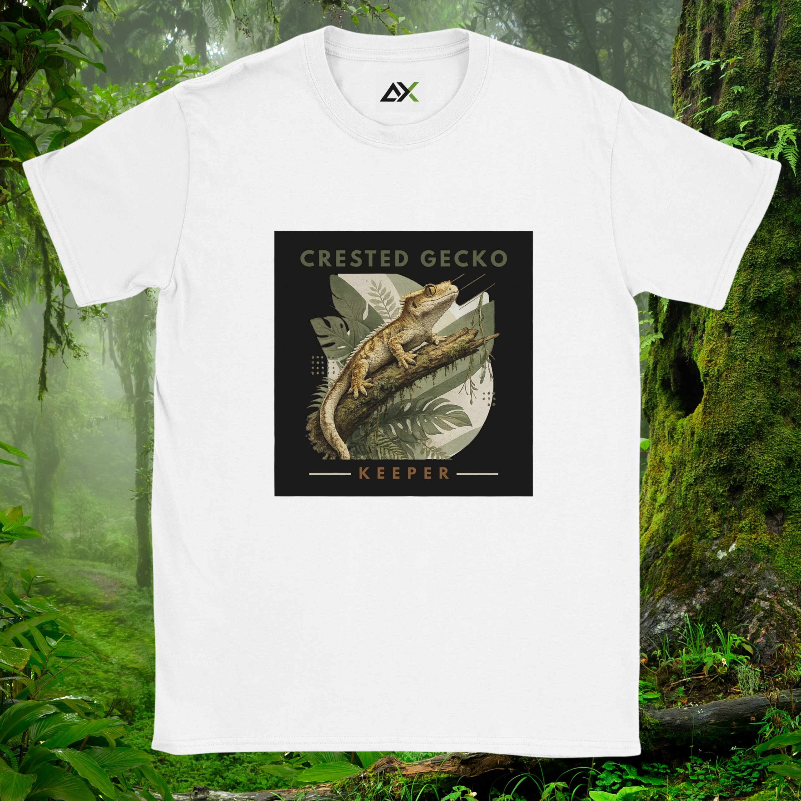 White Crested Gecko shirt from the Keeper Collection