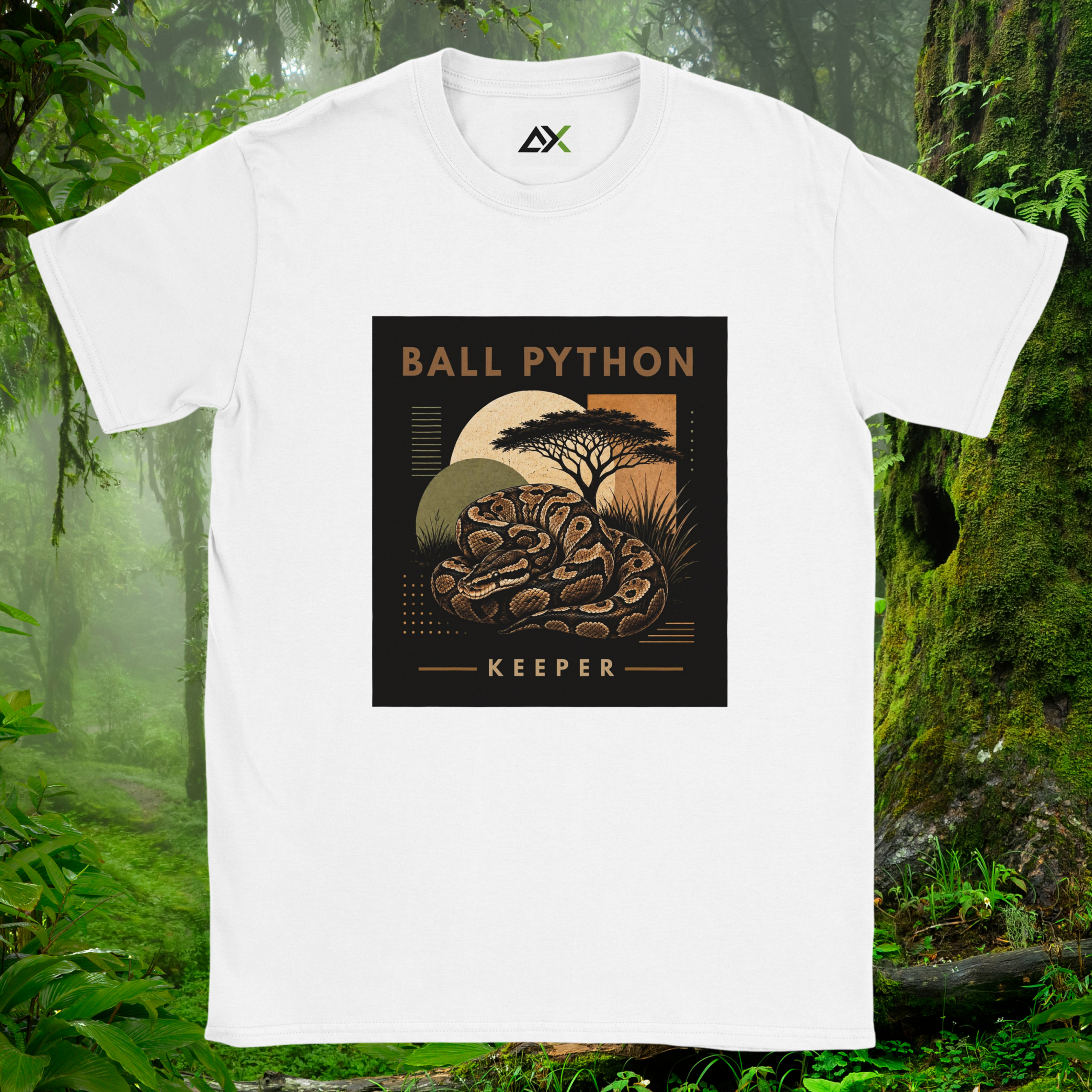 White Ball Python shirt from the Keeper Collection